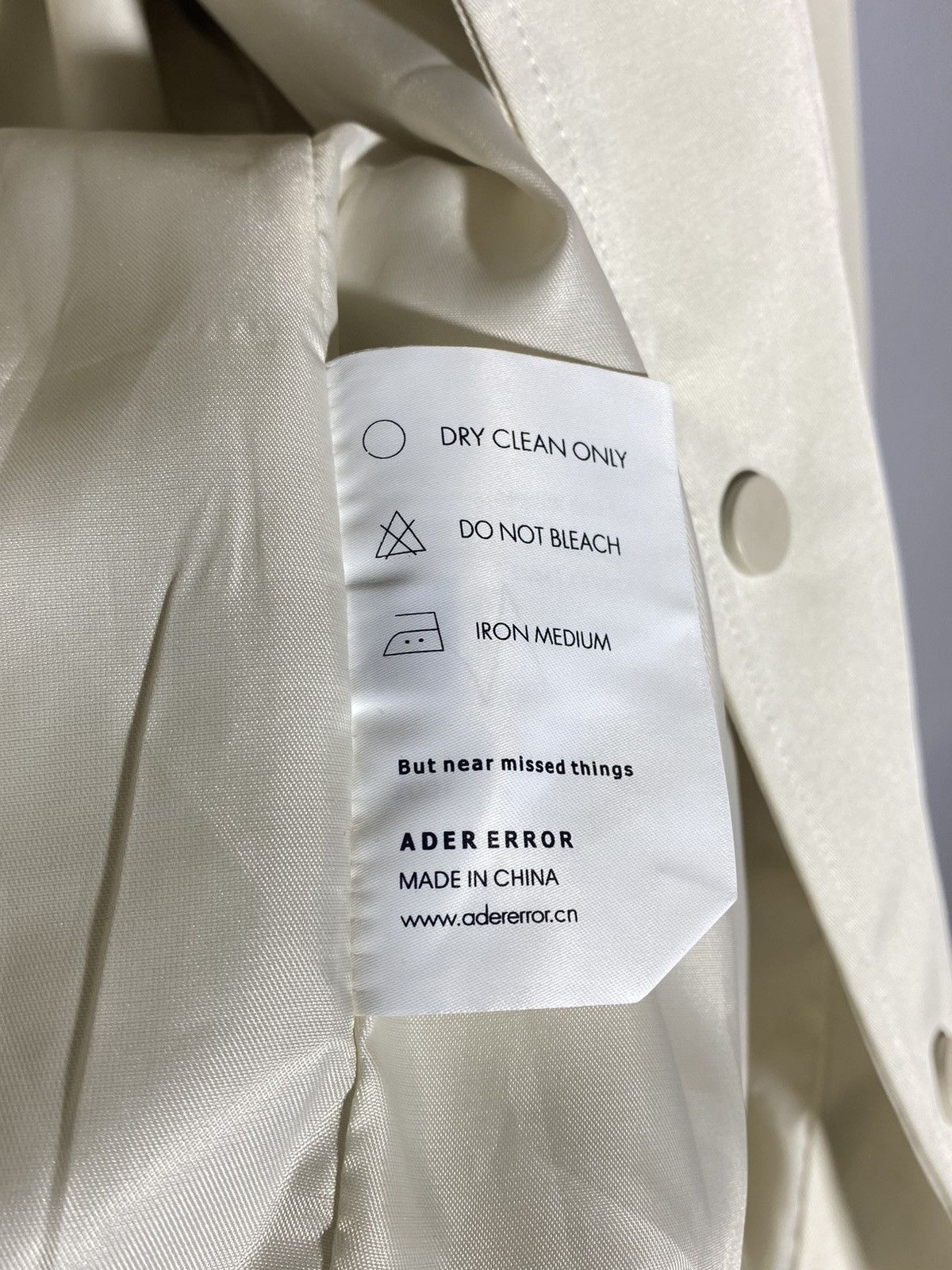 Ader Error F/W 22 Bomber Jacket Button Closure Size A2
