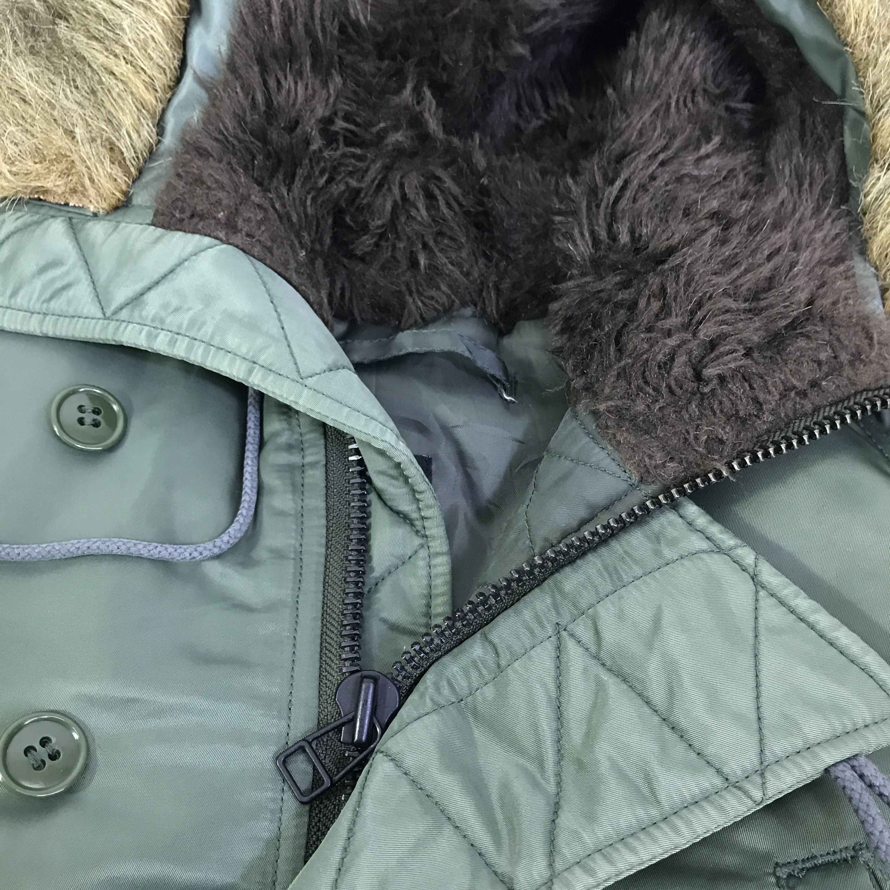 Japanese Brand Vintage RNA Japan Fur hoodie Bomber Jacket K115B15 Size US M / EU 48-50 / 2 - 5 Thumbnail