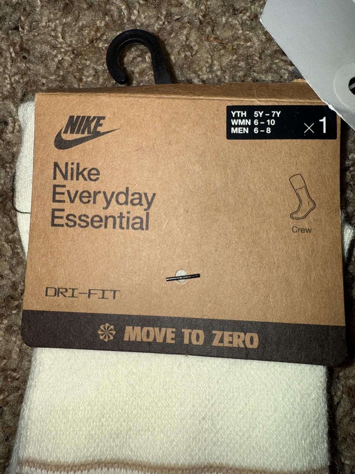 Nike Nike Unisex Everyday Essentials Fair Isle Crew Socks Size ONE SIZE - 2 Thumbnail