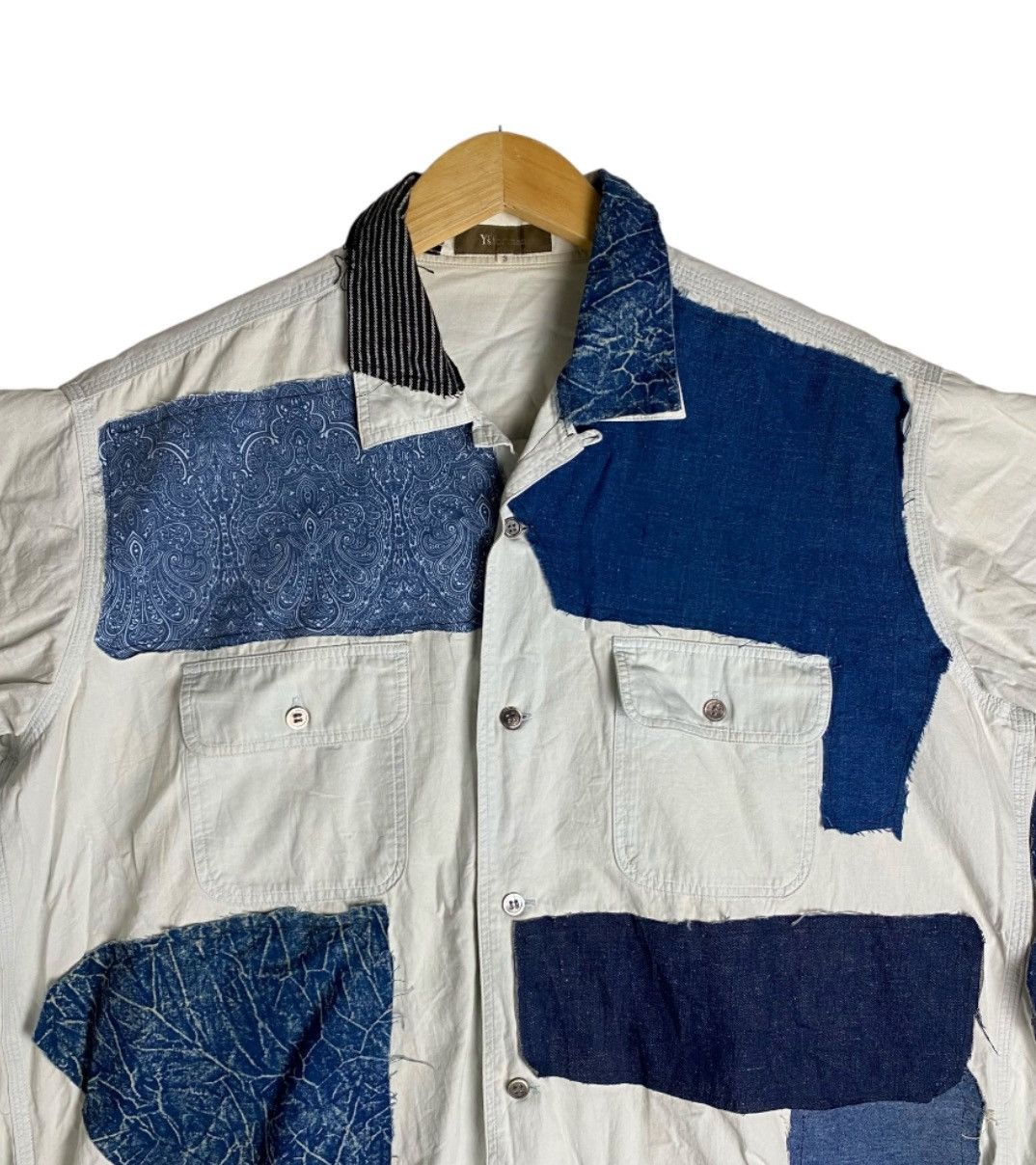 Designer × Y's for Men × Yohji Yamamoto 🔥 Vintage Ys For Men plus patchwork longsleeves Size US XXL / EU 58 / 5 - 3 Thumbnail