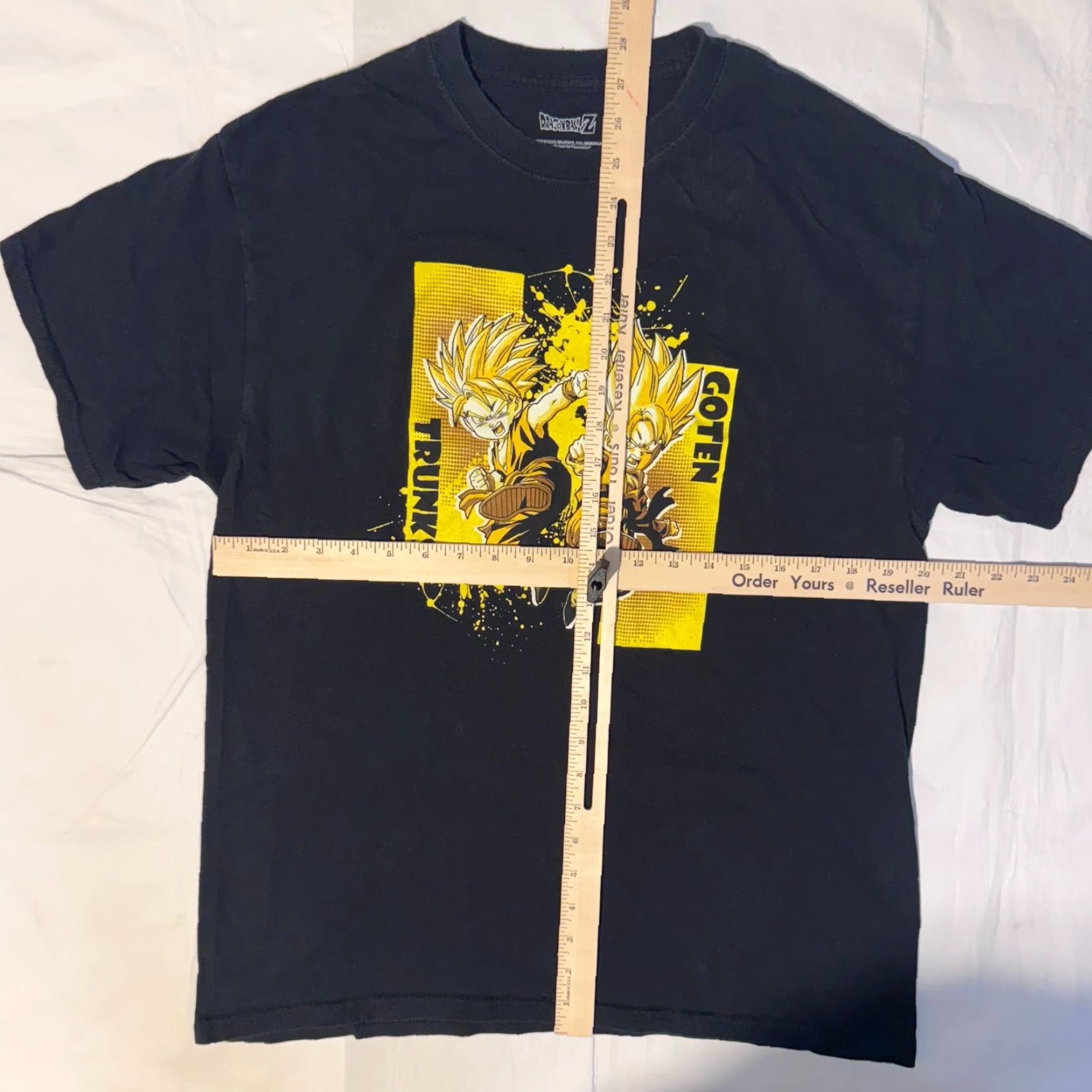 Vintage VINTAGE Dragon Ball Z Goten & Trunks Super Saiyan Anime Manga Tshirt L Men Black Cotton Crew Neck Short Sleeve Logo Graphic Print Size US L / EU 52-54 / 3 - 3 Thumbnail