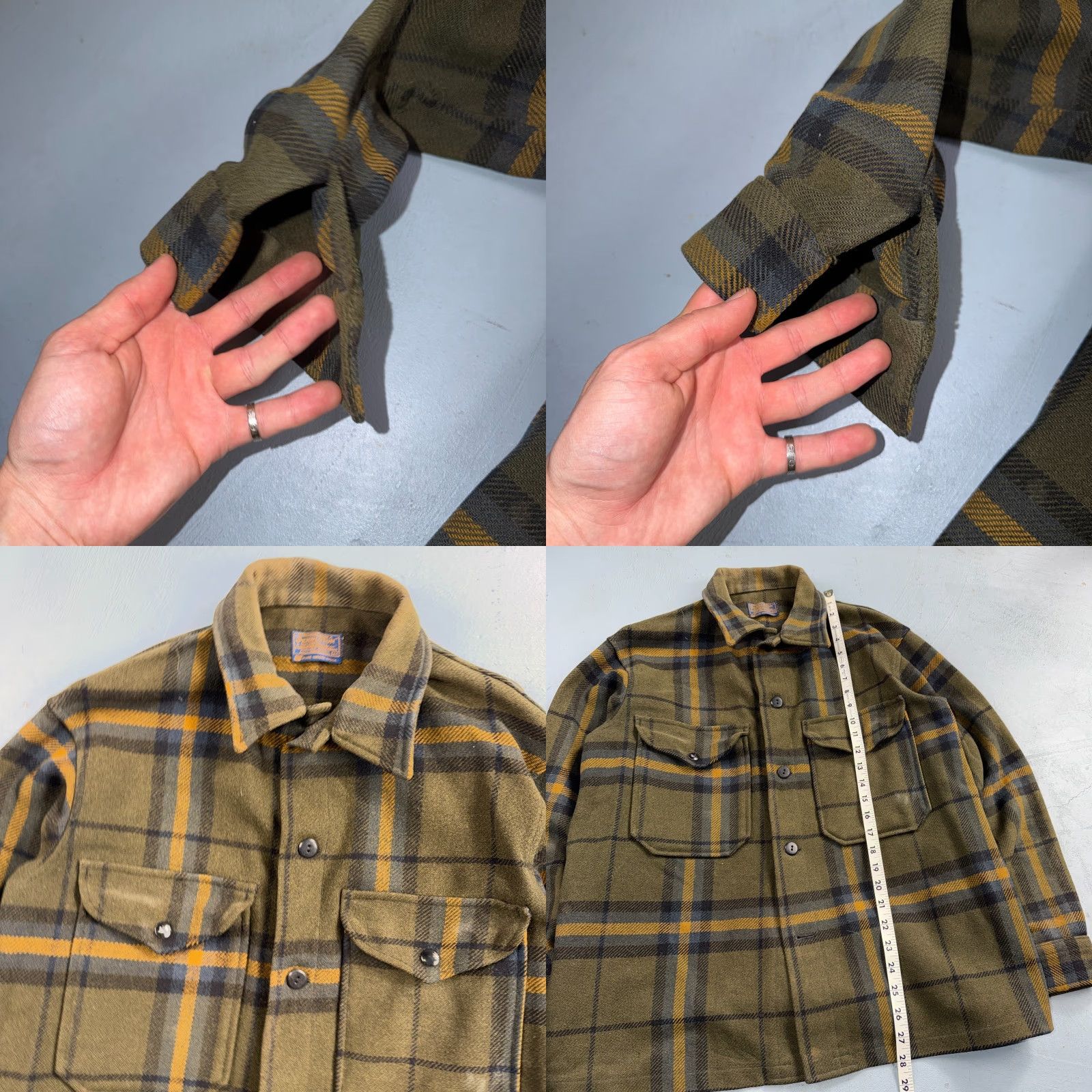 Pendleton VINTAGE Pendleton Jacket Mens Wool Mackinaw Cruiser Coat 70s Plaid Brown M Adult Medium Brown 80s 90s Grunge Outdoors Mens Size US M / EU 48-50 / 2 - 8 Thumbnail