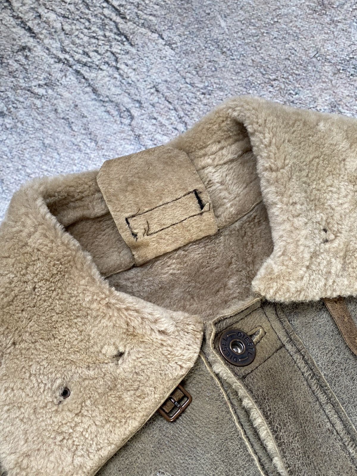Diesel × Vintage Vintage jacket Diesel Sheepskin coat STAFF PIK Size S / US 4 / IT 40 - 10 Thumbnail