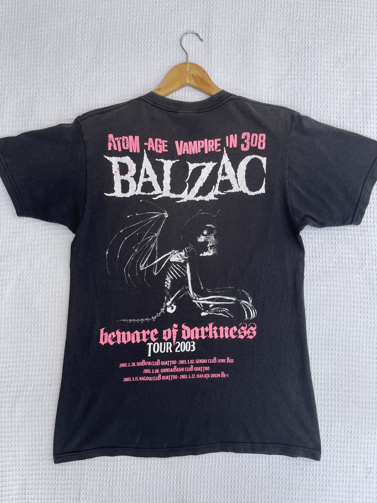 Band Tees × Expert Horror Last 🔥Vtg BALZAC Beware of Darkness Tour Punk Rock Band Tee Size US M / EU 48-50 / 2 - 9 Thumbnail