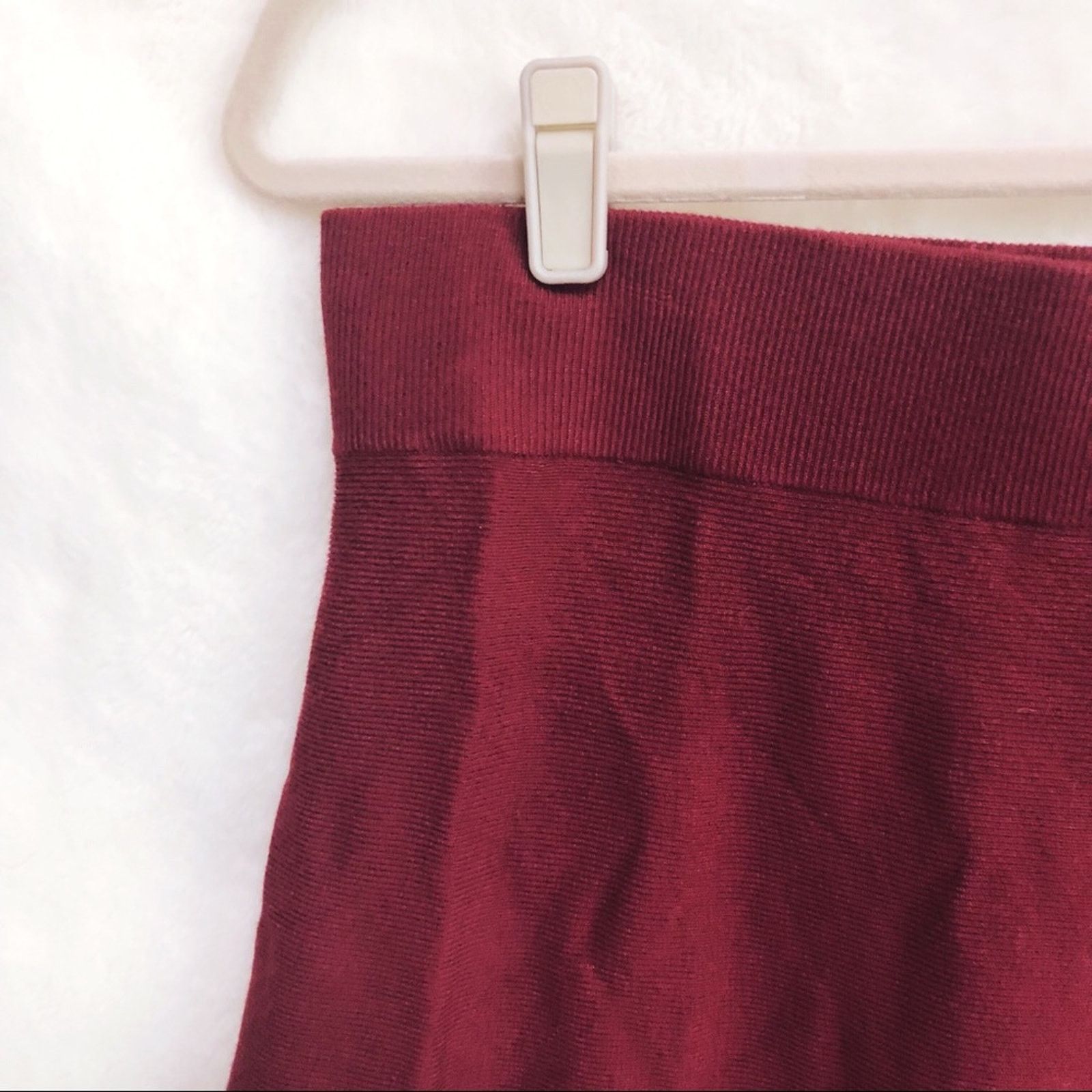 Loft LOFT Crimson Red Sweater Flippy Skirt Size 28" / US 6 / IT 42 - 5 Thumbnail