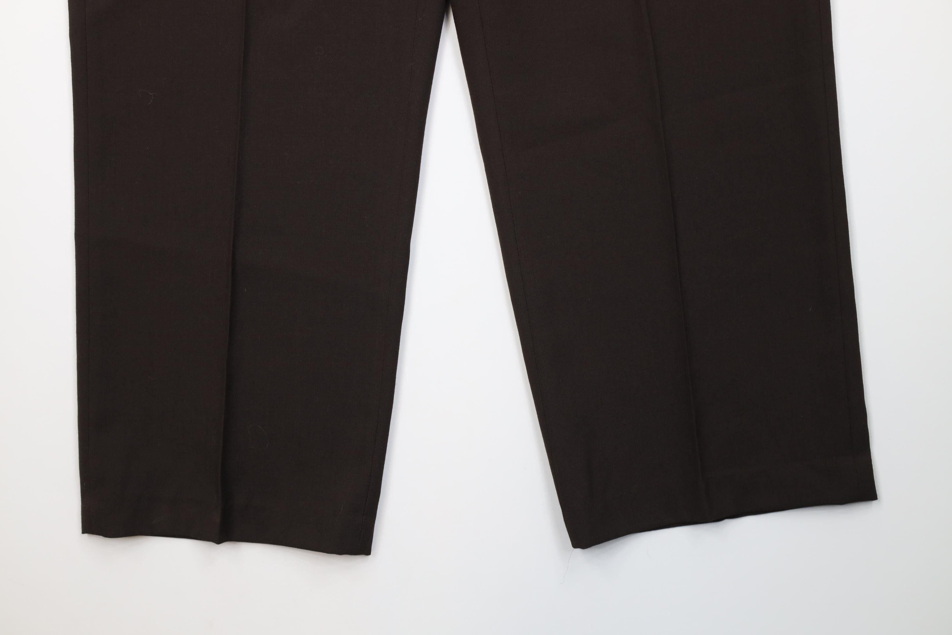 Vintage Vintage 90s Streetwear Knit Wide Leg Chino Pants Brown Size US 42 / EU 58 - 4 Thumbnail