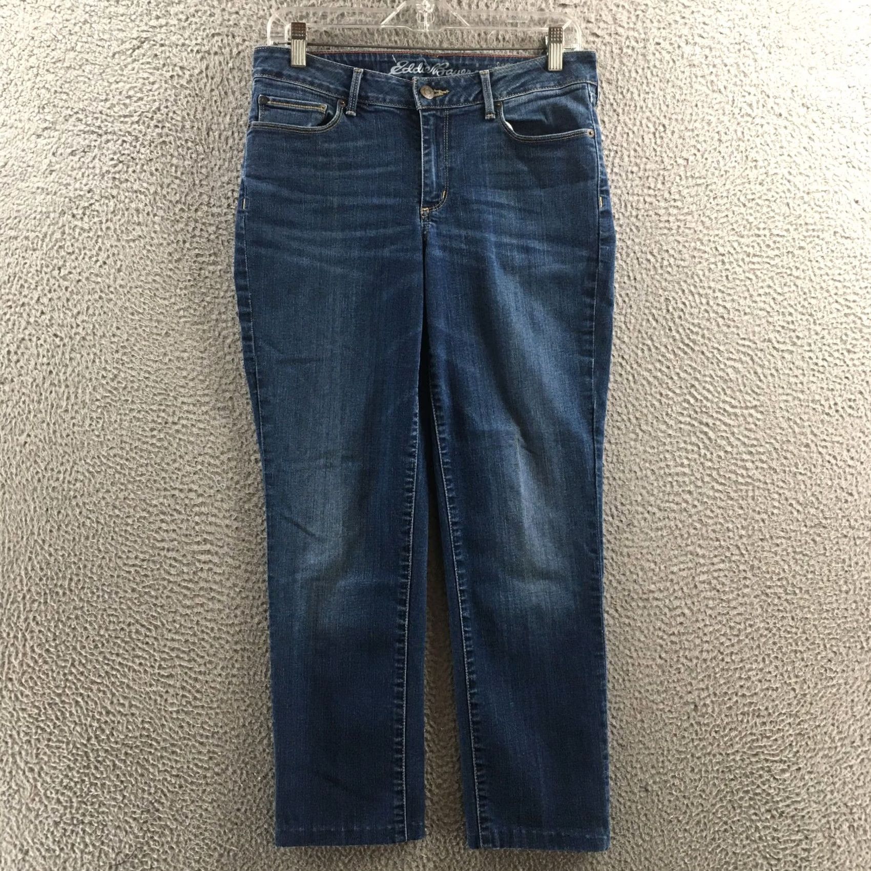 Eddie Bauer Eddie Bauer Jeans Womens 6 Blue Denim Straight Leg Mid Rise Jeans Womens Regular Slim Straight Blue Jeans 6 Mens Womens Size 28" / US 6 / IT 42 - 2 Thumbnail