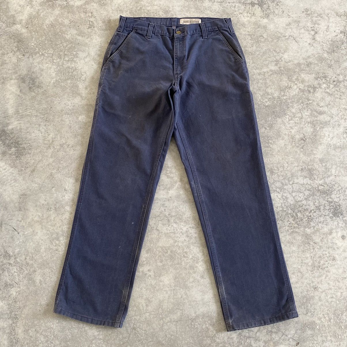 Vintage Vintage Carhartt Faded Petrol Blue Carpenter Work Pants | Grailed