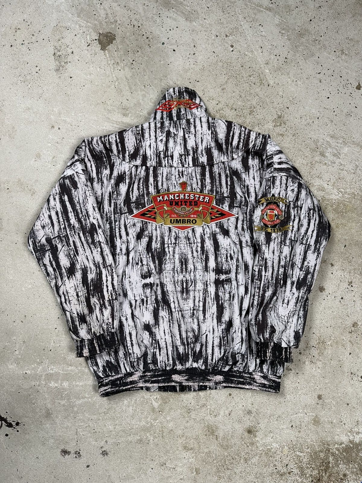 Umbro Vintage 90s Umbro x Manchester United Training Bomber Jacket Size US S / EU 44-46 / 1 - 1 Thumbnail