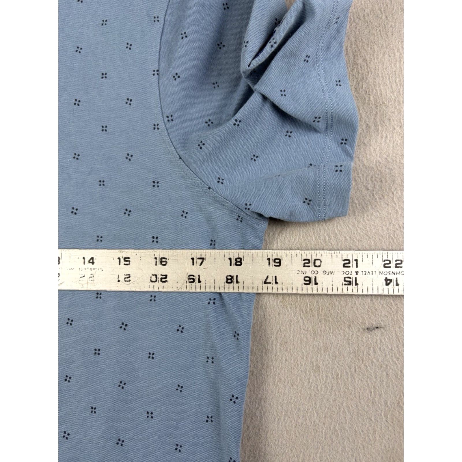 Lululemon Lululemon Polo Shirt Men S Short Sleeve Blue Print Golf Regular Size S Size US S / EU 44-46 / 1 - 6 Thumbnail