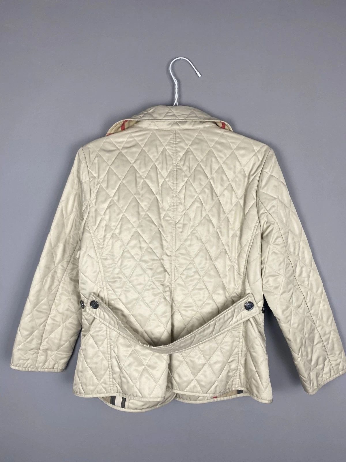 Burberry Burberry Women's Quilted Jacket – Ivory / Cream, Size M Size M / US 6-8 / IT 42-44 - 4 Thumbnail