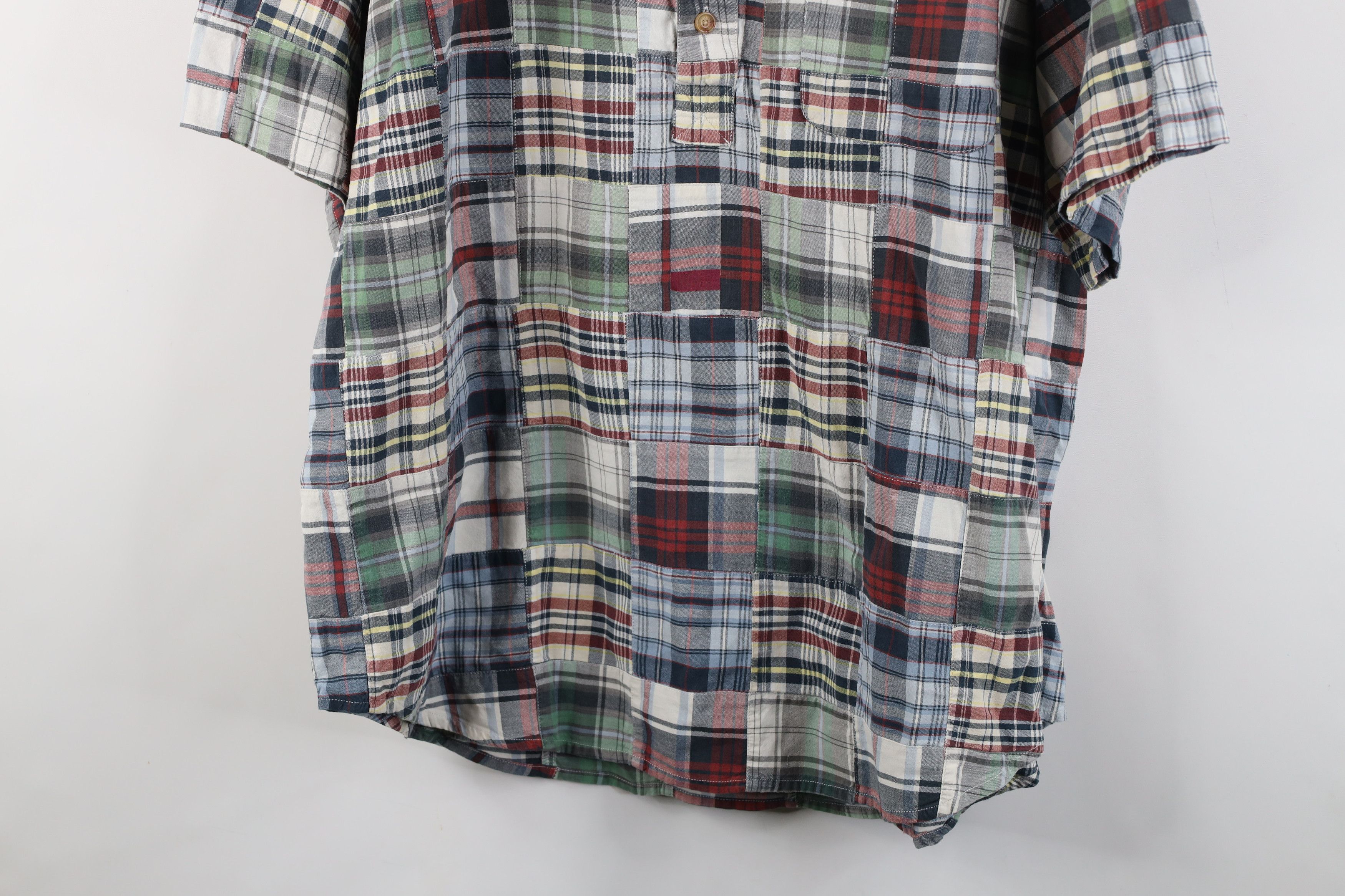 Orvis Vintage Orvis Madras Plaid Patchwork Button Down Polo Shirt Size US L / EU 52-54 / 3 - 3 Thumbnail