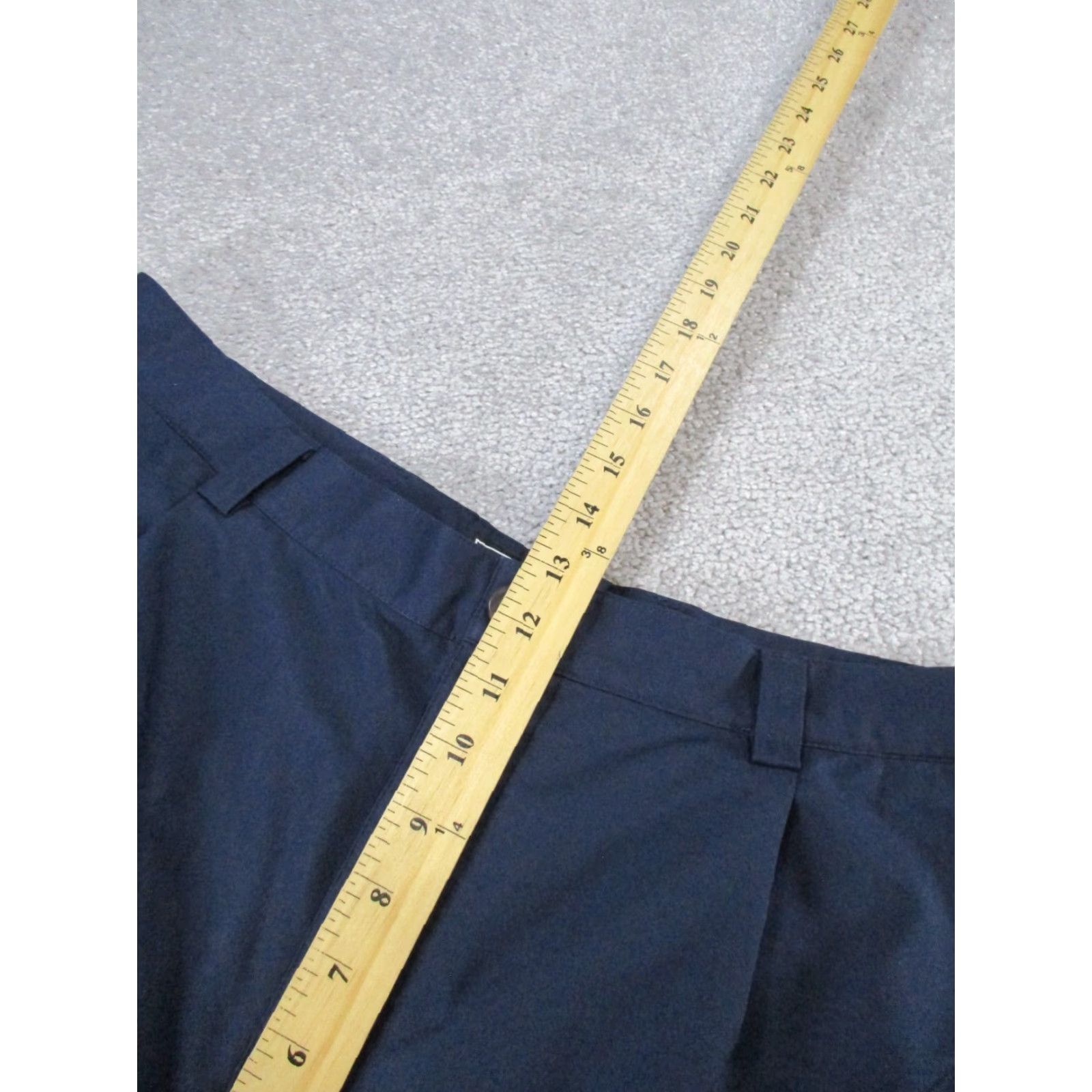 Adidas Adidas Shorts Mens 36 Navy Blue Polyester Lightweight Pleated Front Chinos Size US 36 / EU 52 - 5 Thumbnail