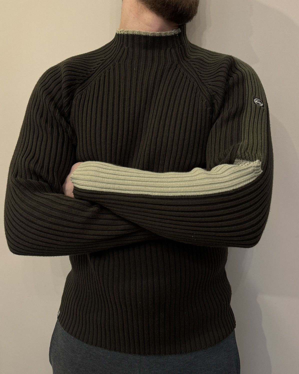 Quiksilver Quicksilver green vintage sweater 90s 00s y2k avant garde Size US M / EU 48-50 / 2 - 1 Thumbnail