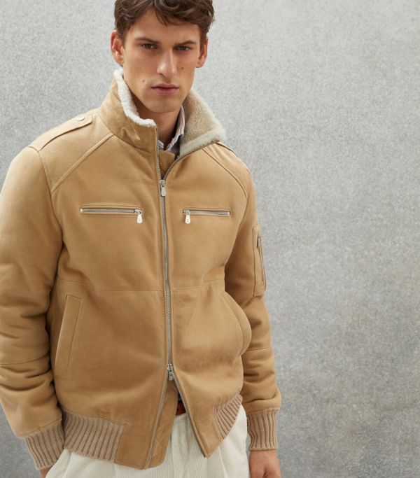 Brunello Cucinelli Jacket in Beige Size US XS / EU 42 / 0 - 1 Thumbnail