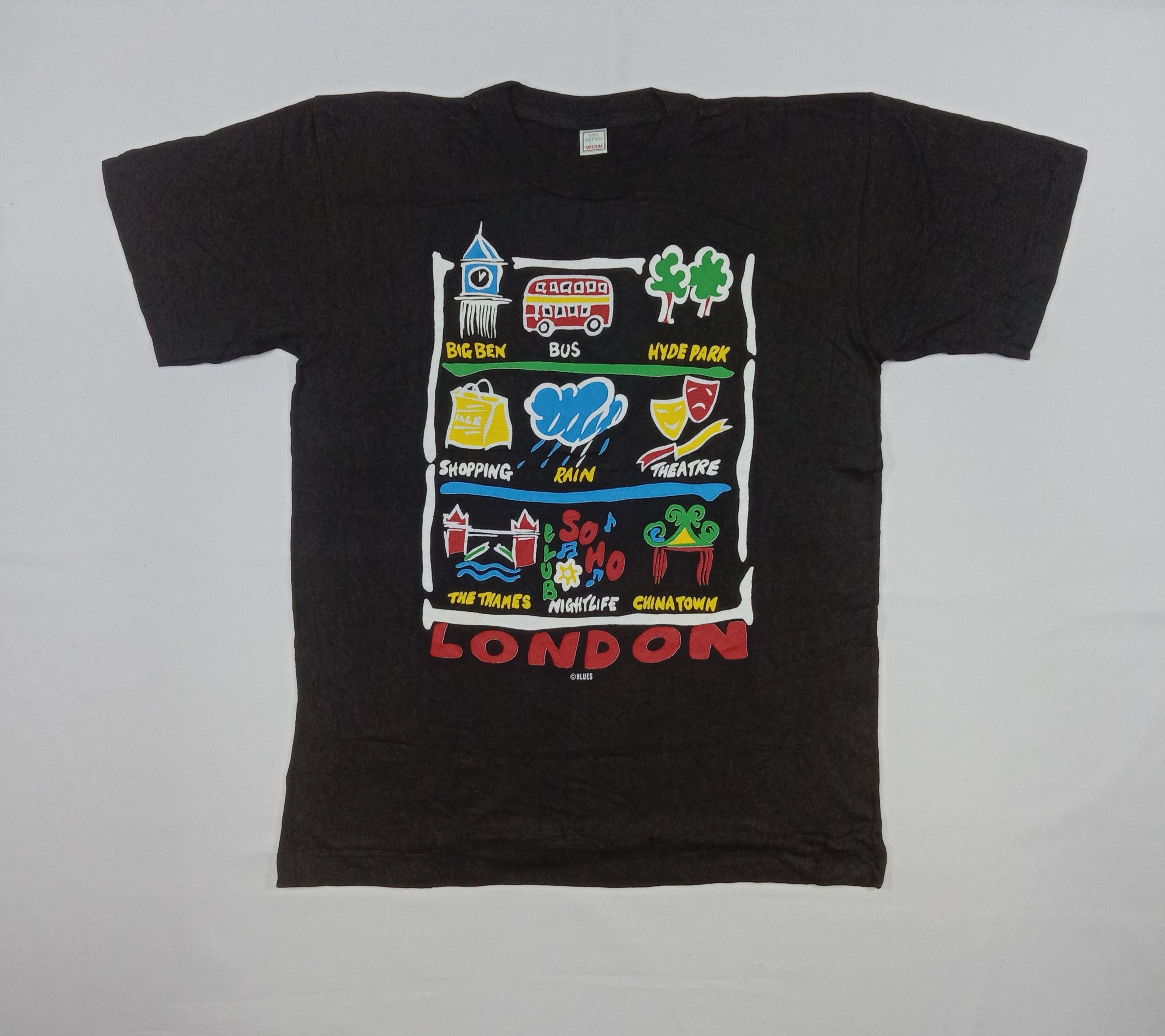 Vintage Single Stitch London Street T Shirt