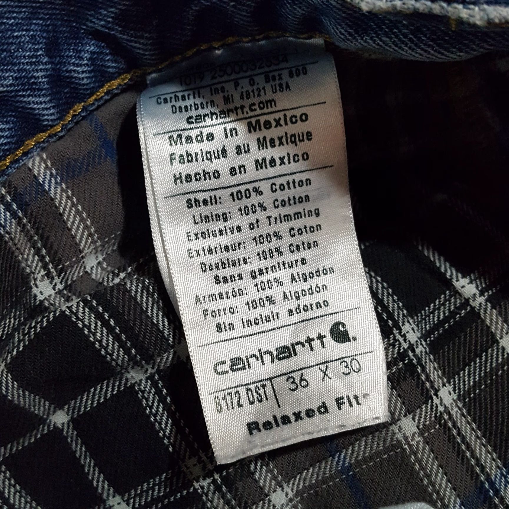 Carhartt VINTAGE Carhartt Men's Denim Work Jeans 36x30 Medium Wash Blue 90s 00s Retro Western Casual Size US 36 / EU 52 - 7 Thumbnail