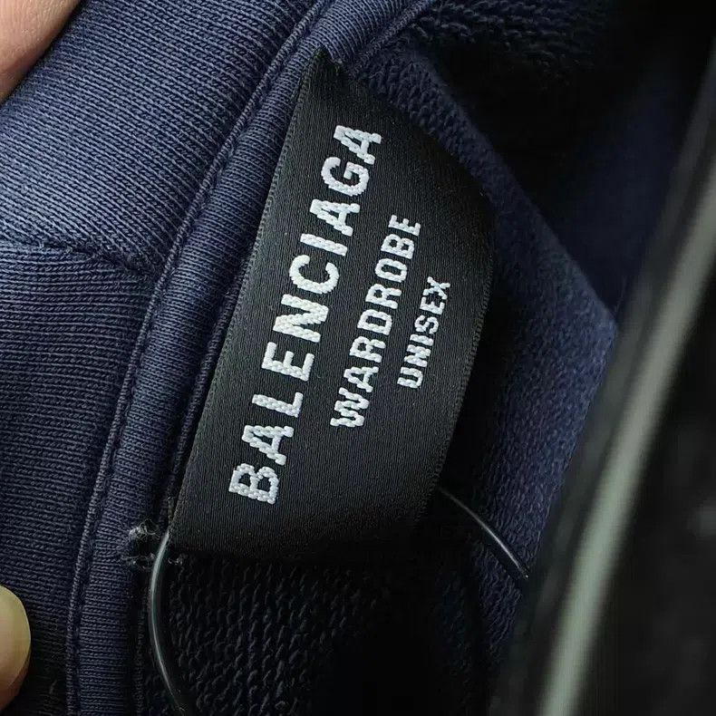 Balenciaga Balenciaga Double B Embroidered Deep Blue Washed Hoodie Size US S / EU 44-46 / 1 - 4 Thumbnail