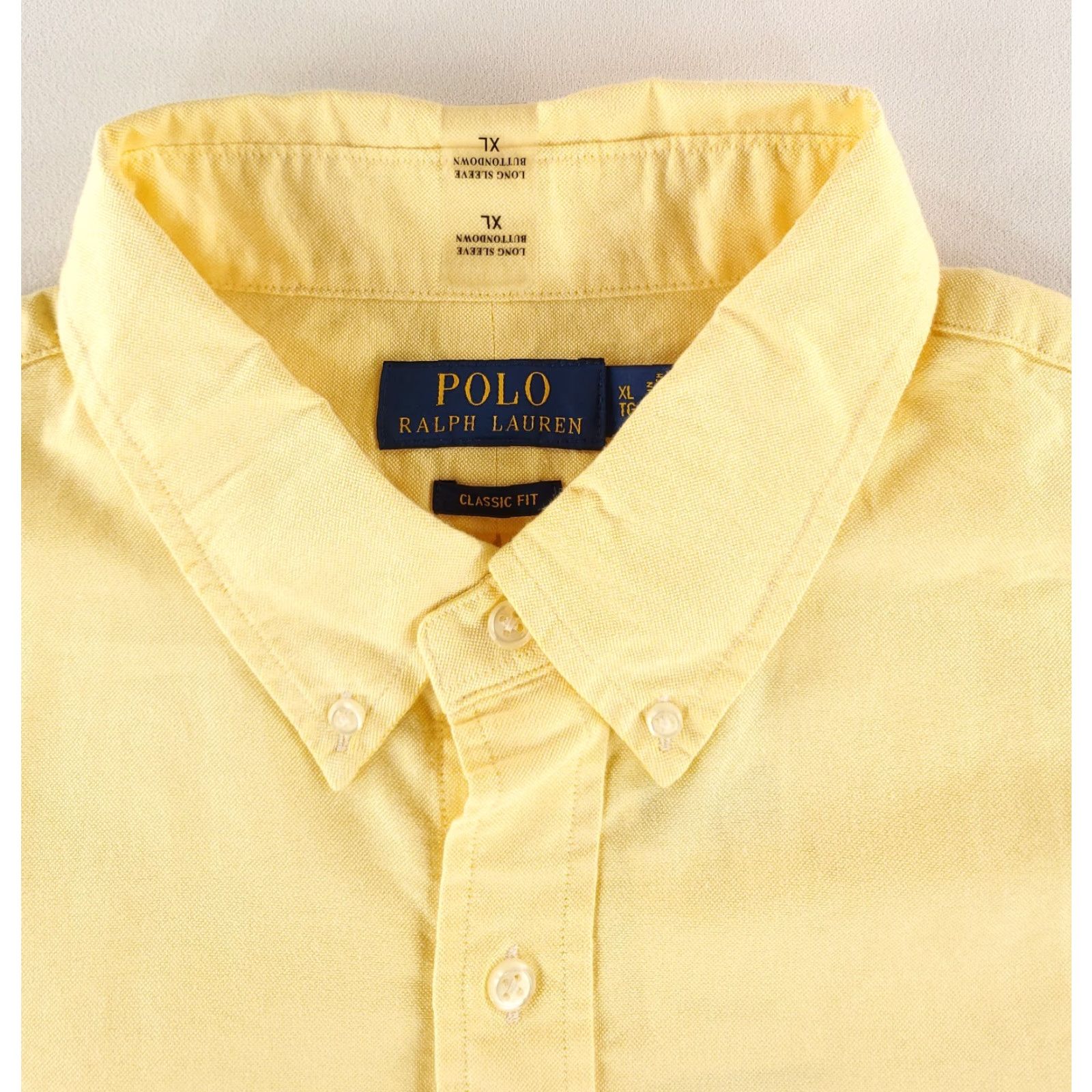 Polo Ralph Lauren Polo Ralph Lauren Shirt Button Down Classic Fit Yellow Long Sleeve Mens XL NWT Size US XL / EU 56 / 4 - 3 Thumbnail