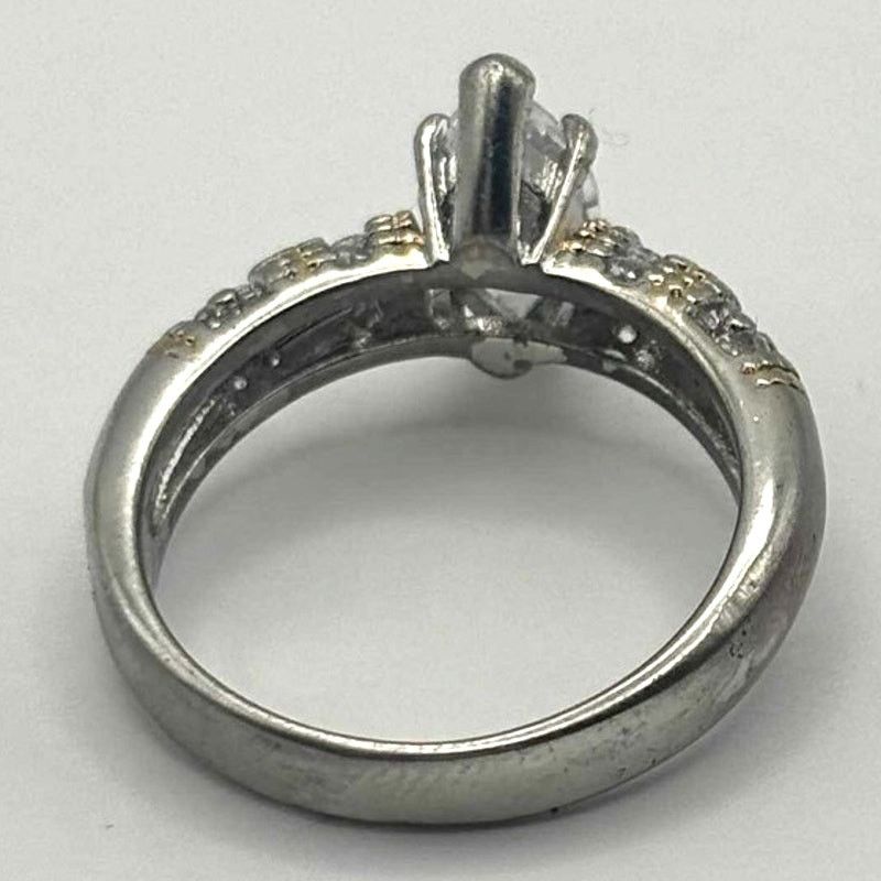Other Silver Crystal Ring Size ONE SIZE - 6 Thumbnail