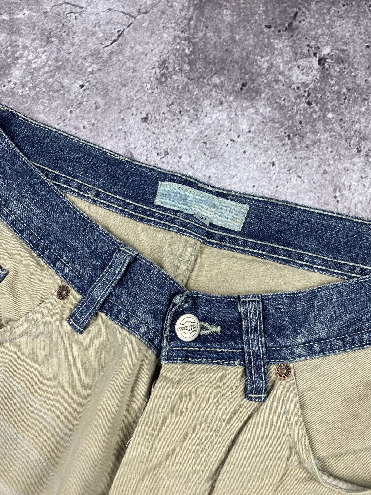 Designer × Japanese Brand Mongul “Two Face” Denim Corduroy Kapital Style Flare Jeans Size US 31 - 4 Thumbnail