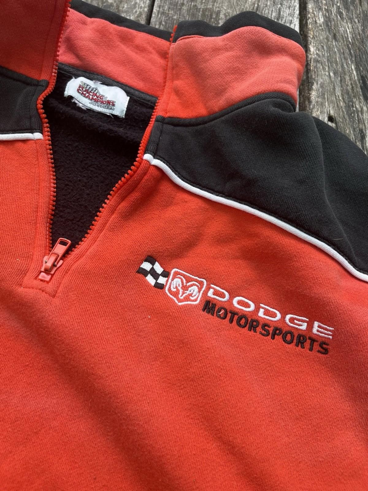 Artful Dodger Dodge Motorsports Mens Jacket XL Fleece Zip Up Vintage Size US XL / EU 56 / 4 - 2 Thumbnail