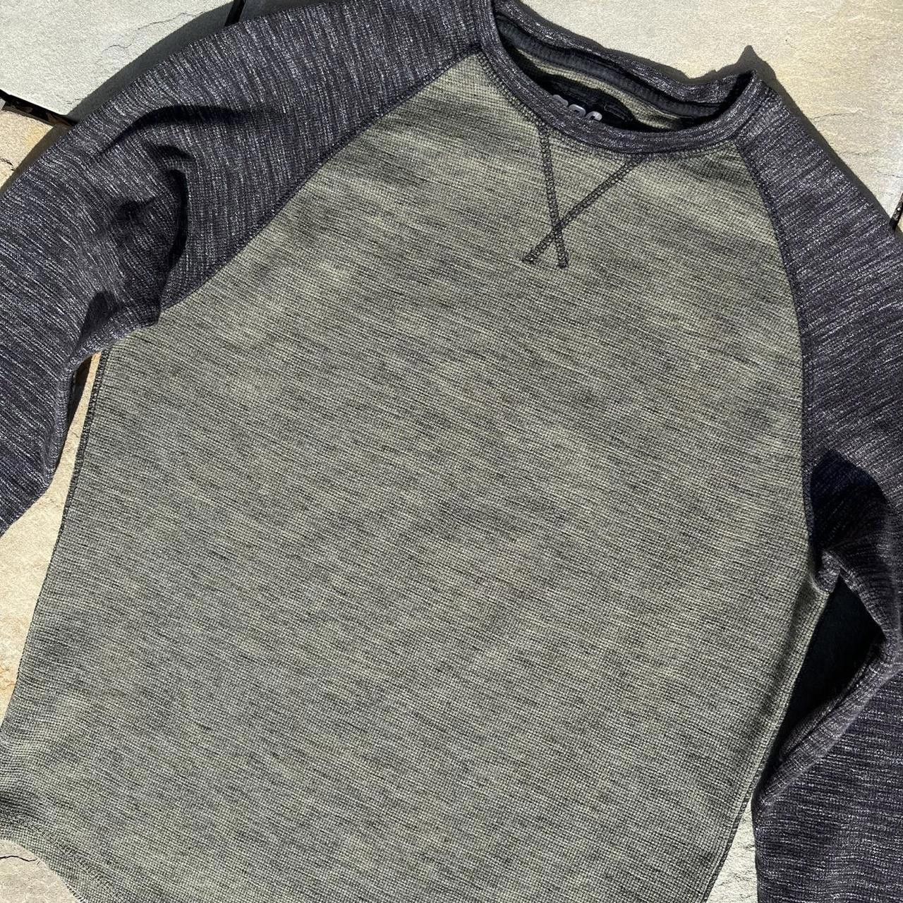 Other Olive Green and Dark Grey Heather Waffle Knit Thermal Size US L / EU 52-54 / 3 - 2 Thumbnail
