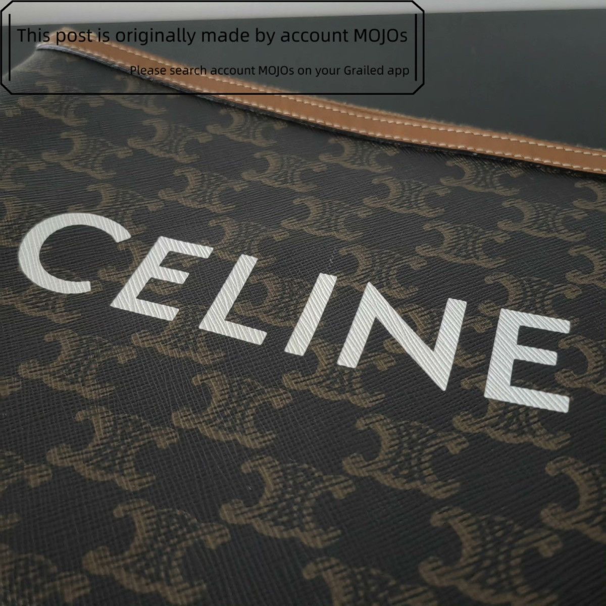 Celine Celine Logo Print Hand Bag mojos14143950 Size ONE SIZE - 3 Thumbnail