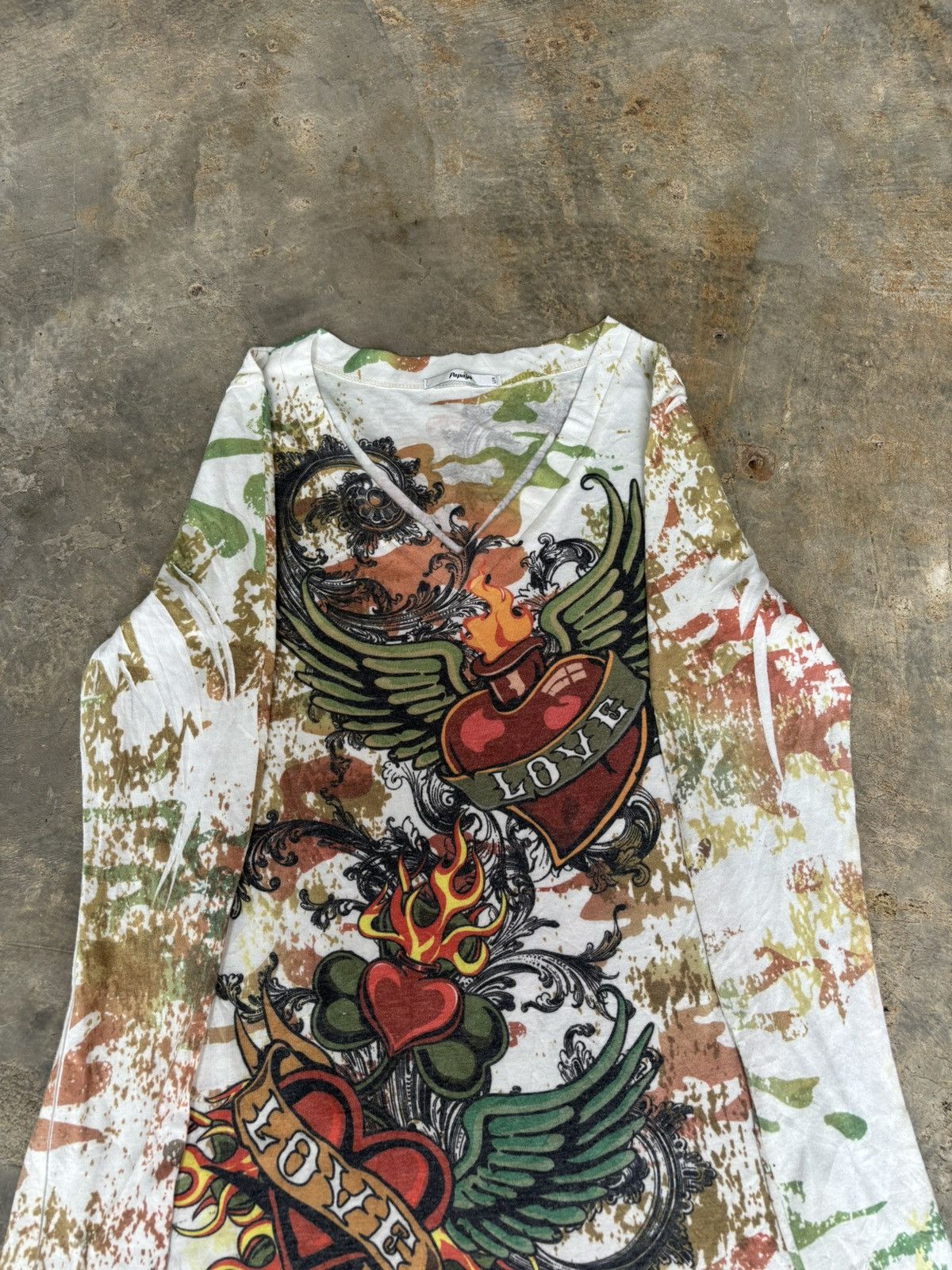 Hysteric Glamour × If Six Was Nine × Japanese Brand Y2k Opium Papaya Love Tatto Punk Style Longsleeve Size M / US 6-8 / IT 42-44 - 2 Thumbnail