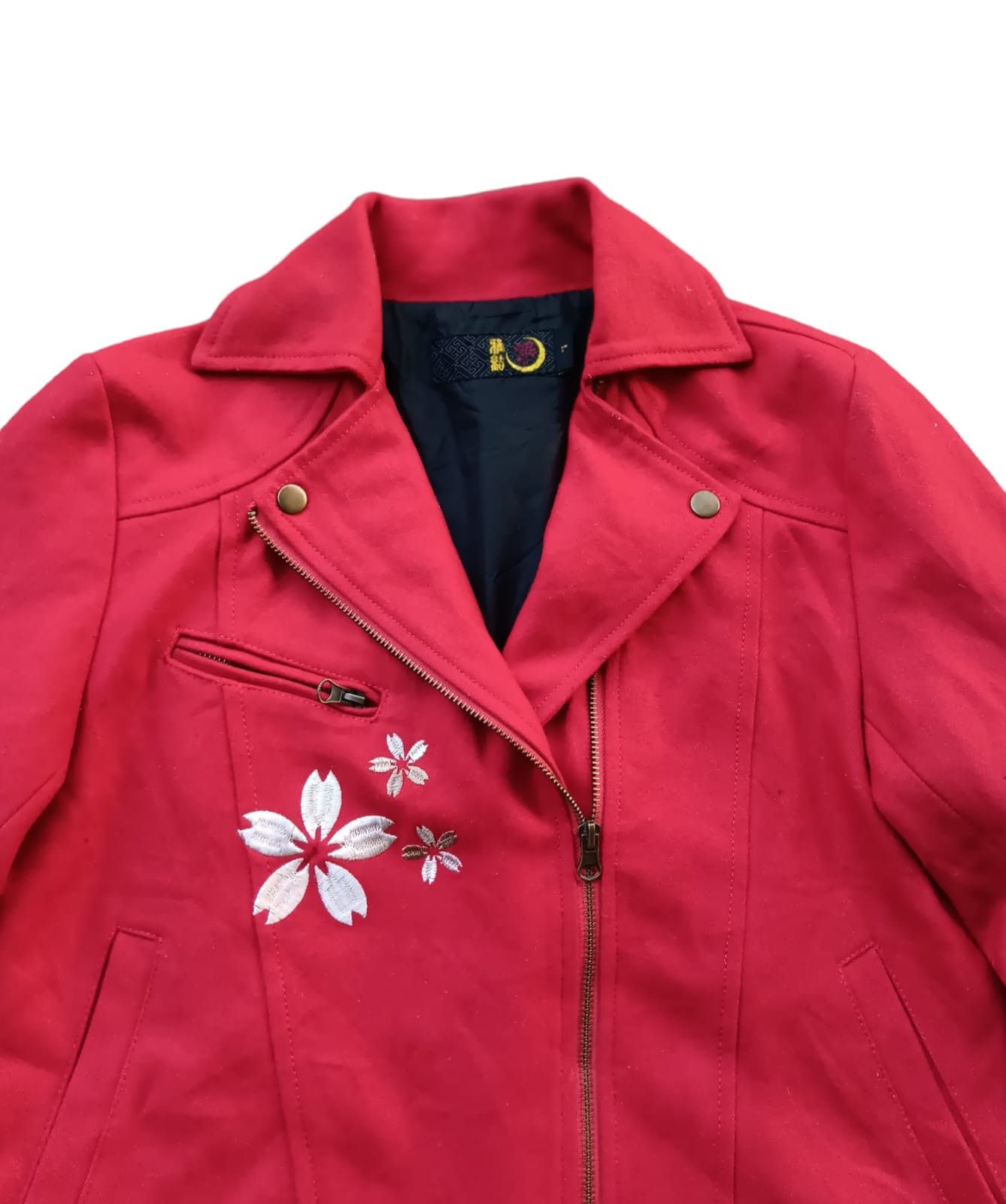 Japanese Brand Japanese embroidery sakura double breasted jacket Size US M / EU 48-50 / 2 - 2 Thumbnail
