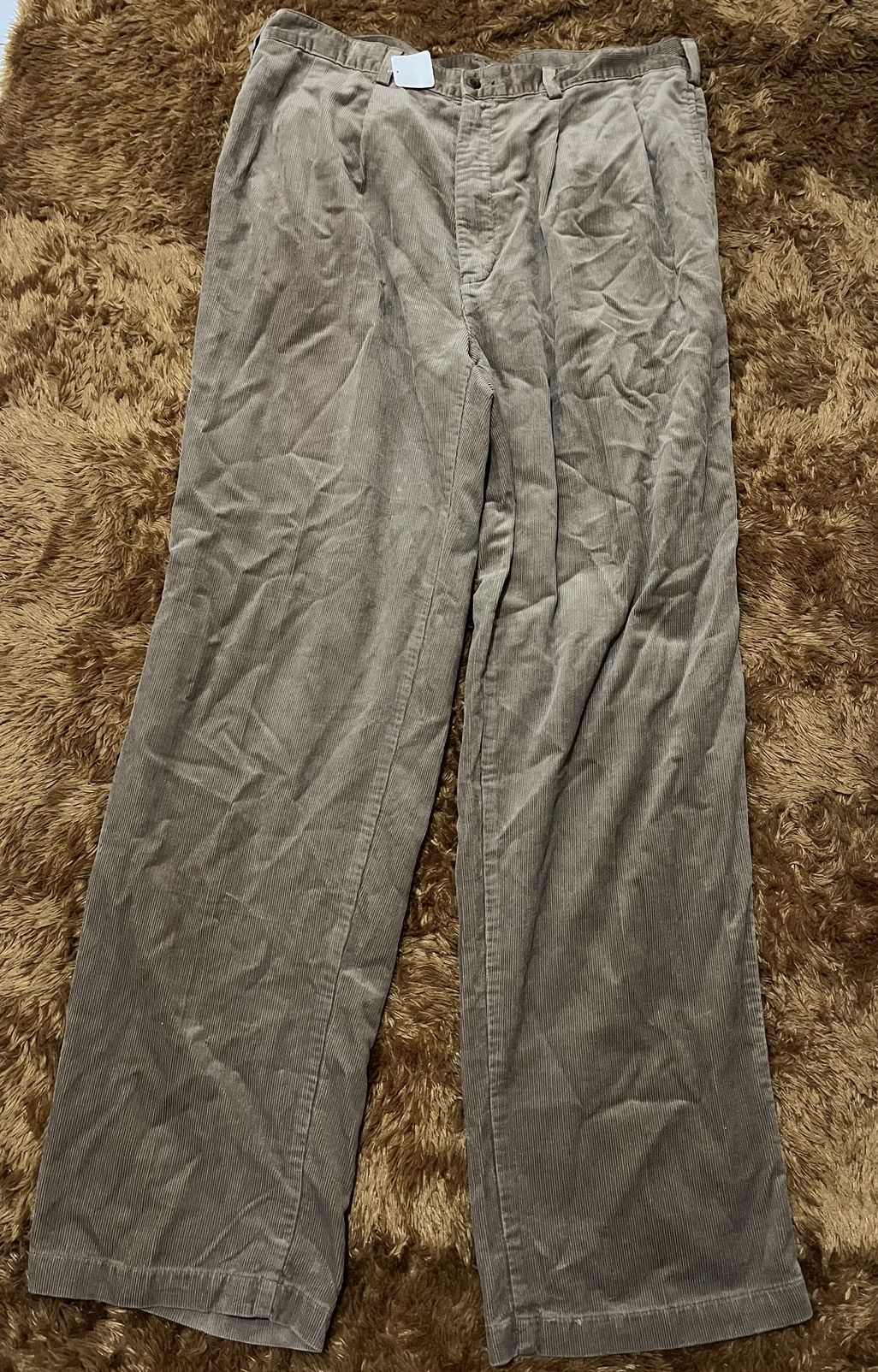 Japanese Brand Wolvo Mens Conduroy Baggy Casual Pants Size US 38 / EU 54 - 1 Thumbnail