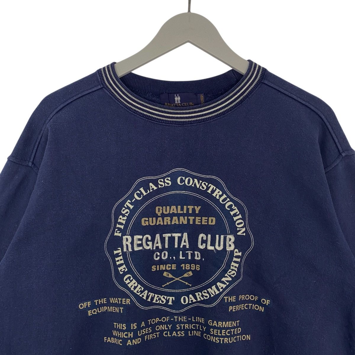Vintage Vintage Regatta Club Crewneck Sweatshirt NavyBlue Size M Size US M / EU 48-50 / 2 - 4 Thumbnail