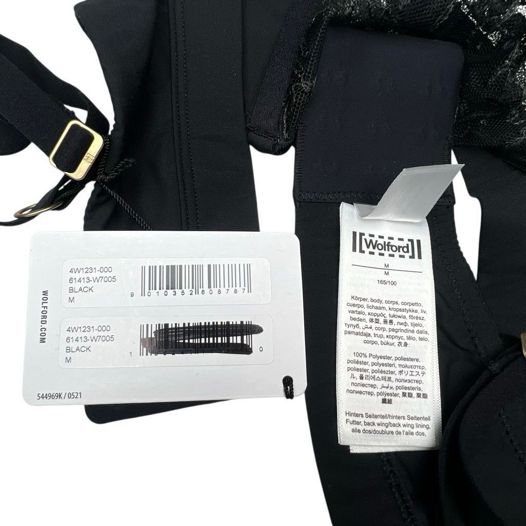 Wolford NWT Wolford Obsessed Skin Black Bra Sheer Mesh Top Medium Size ONE SIZE - 12 Thumbnail