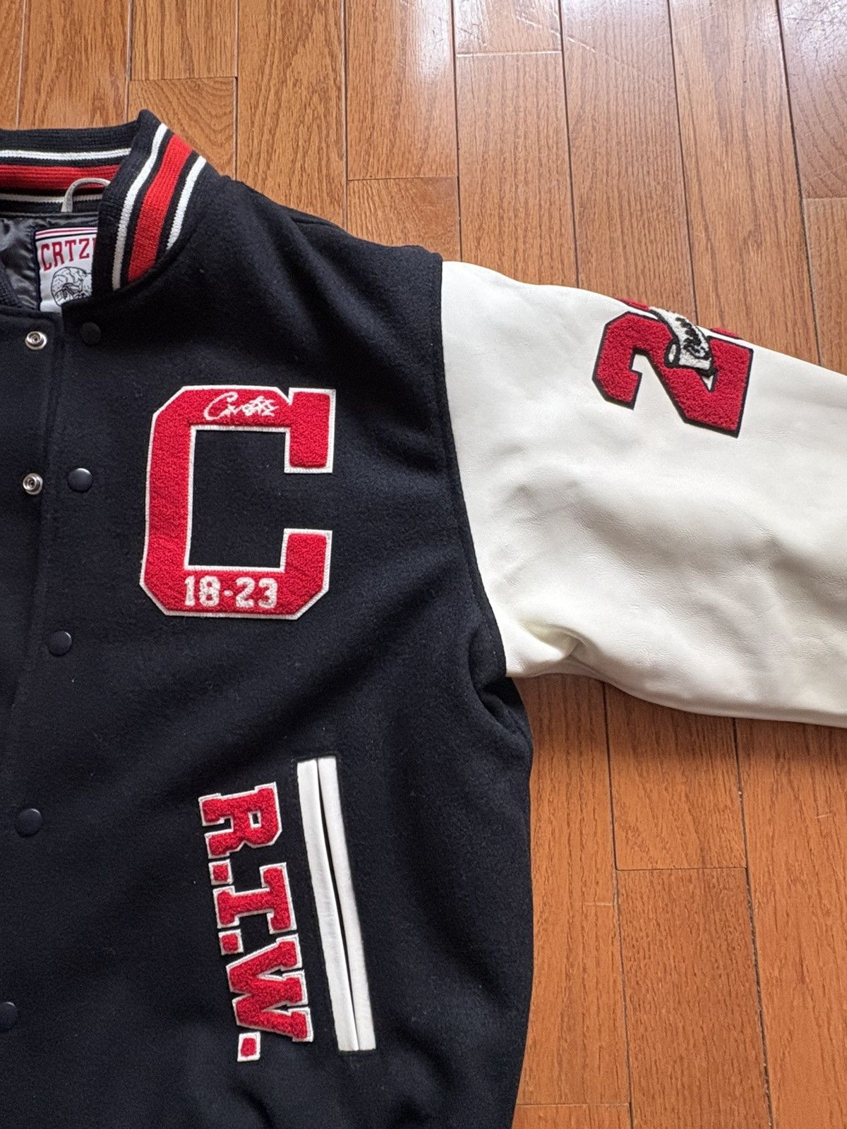 Corteiz Corteiz Goat Varsity Jacket Navy Size US L / EU 52-54 / 3 - 4 Thumbnail
