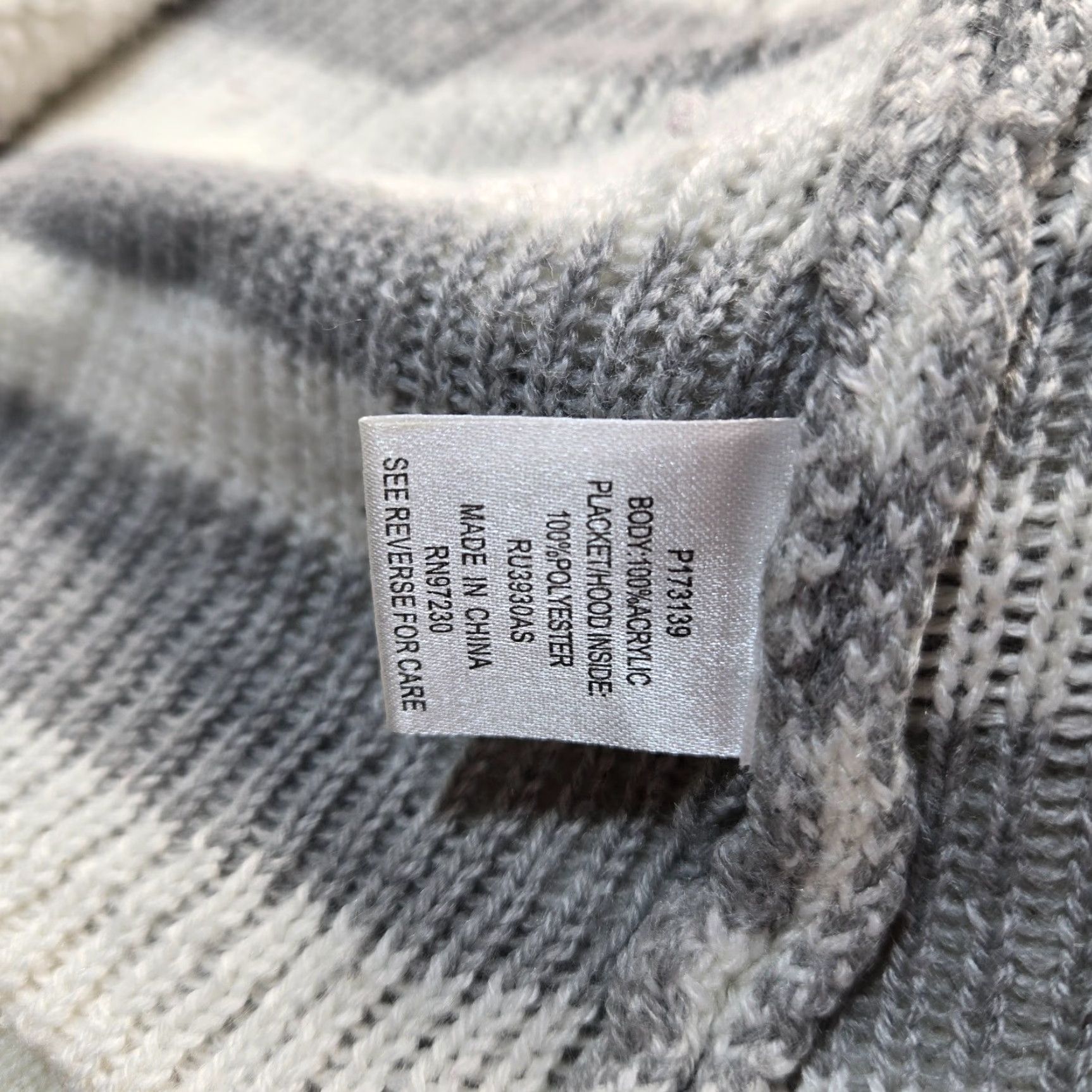 Vintage Altar'd State Cardigan Sweater Open Front Striped Mauve Gray White Adult Women's S Small Regular Size Small Size S / US 4 / IT 40 - 5 Thumbnail