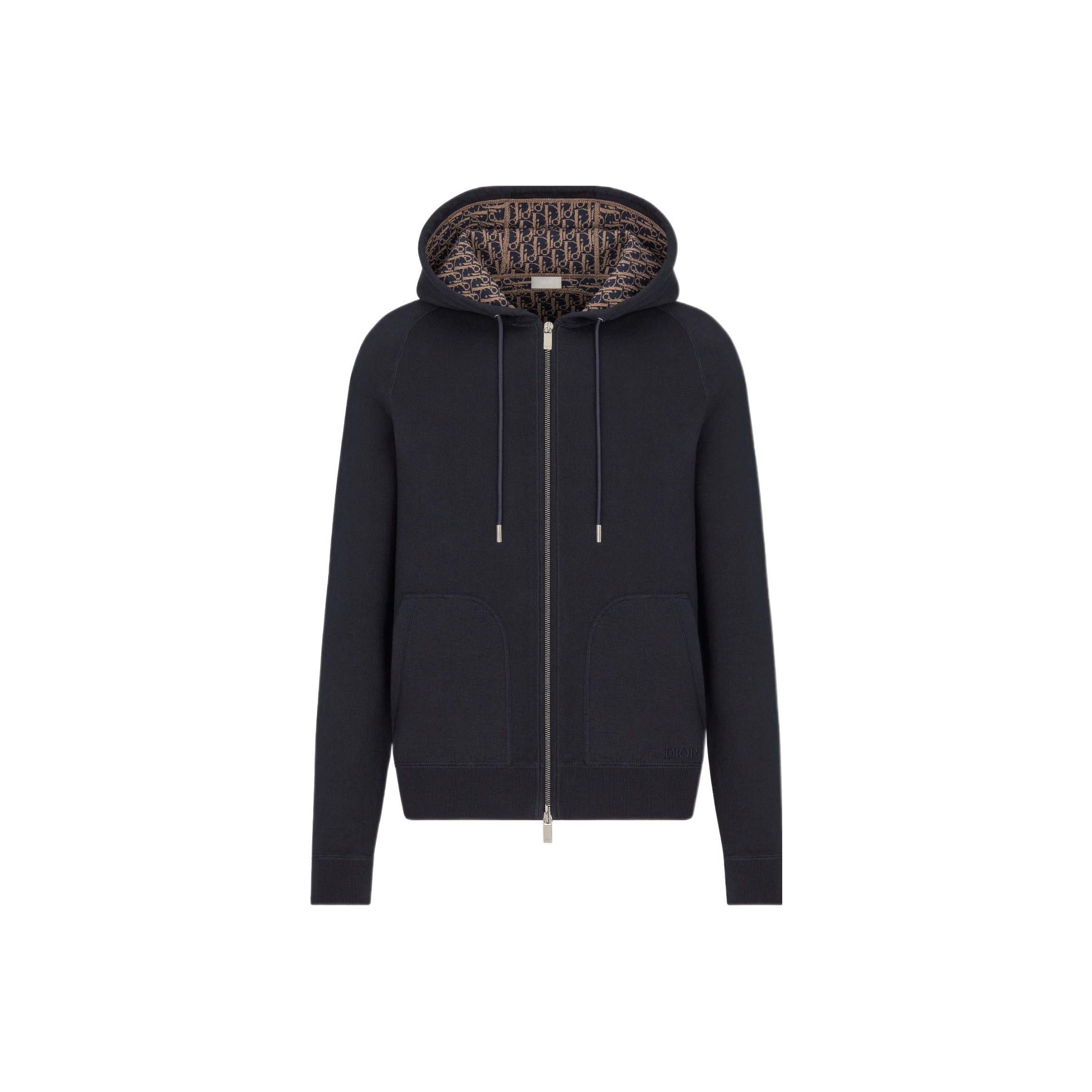 Dior Dior Oblique Lining Zip Hoodie M Size US M / EU 48-50 / 2 - 1 Thumbnail