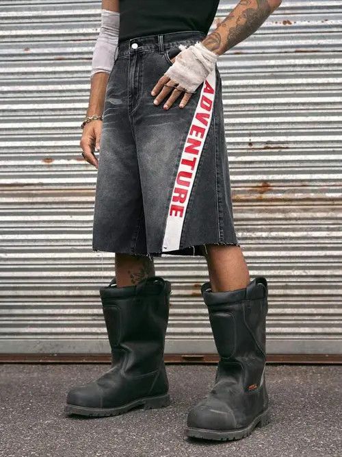Japanese Brand × Vintage Y2K Vintage WASHED distressed jorts shorts Size US 32 / EU 48 - 1 Thumbnail