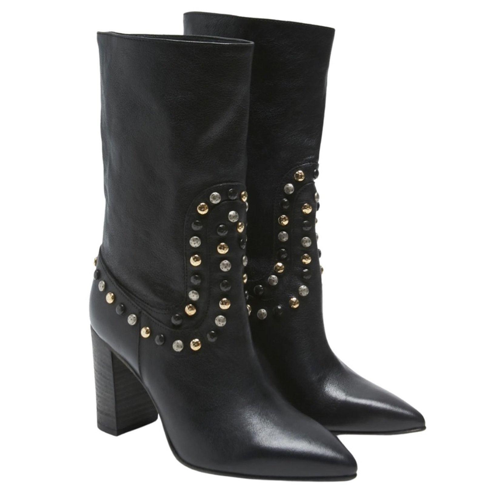 Free People Dakota Studded Western Boot Size