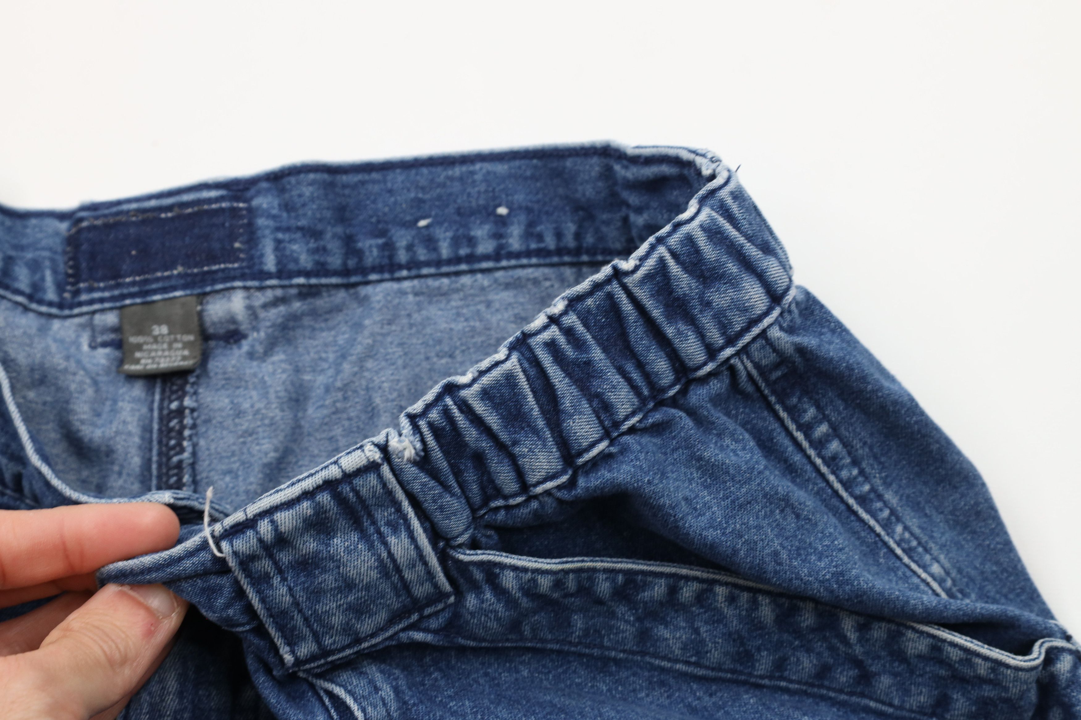 Vintage Vintage 90s Streetwear Above Knee Denim Cargo Shorts Jorts Size US 38 / EU 54 - 6 Thumbnail