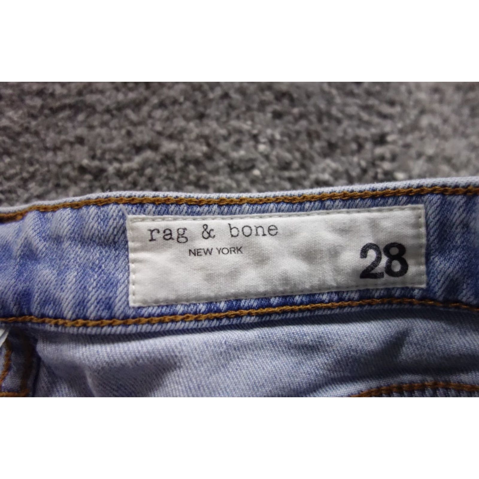 VINTAGE Rag & Bone Jeans Womens 28 Blue Casey High Rise Ankle Flare Fray Hem Lucy