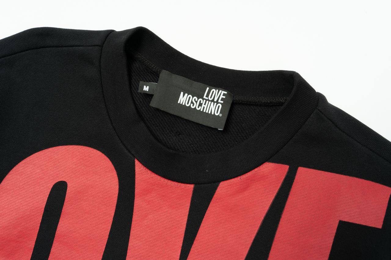 Moschino 🔵 LOVE MOSCHINO Peace Print Crewneck Pullover Sweatshirt Size US M / EU 48-50 / 2 - 7 Thumbnail