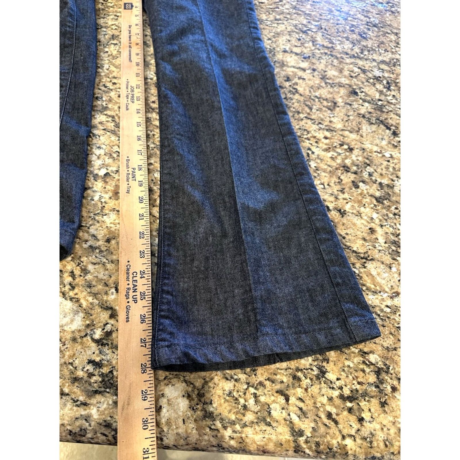 Gap VINTAGE Gap Pants Chambray Flare Leg Size 2 100% Cotton Low Rise Womens Blue Size 26" / US 2 / IT 38 - 7 Thumbnail