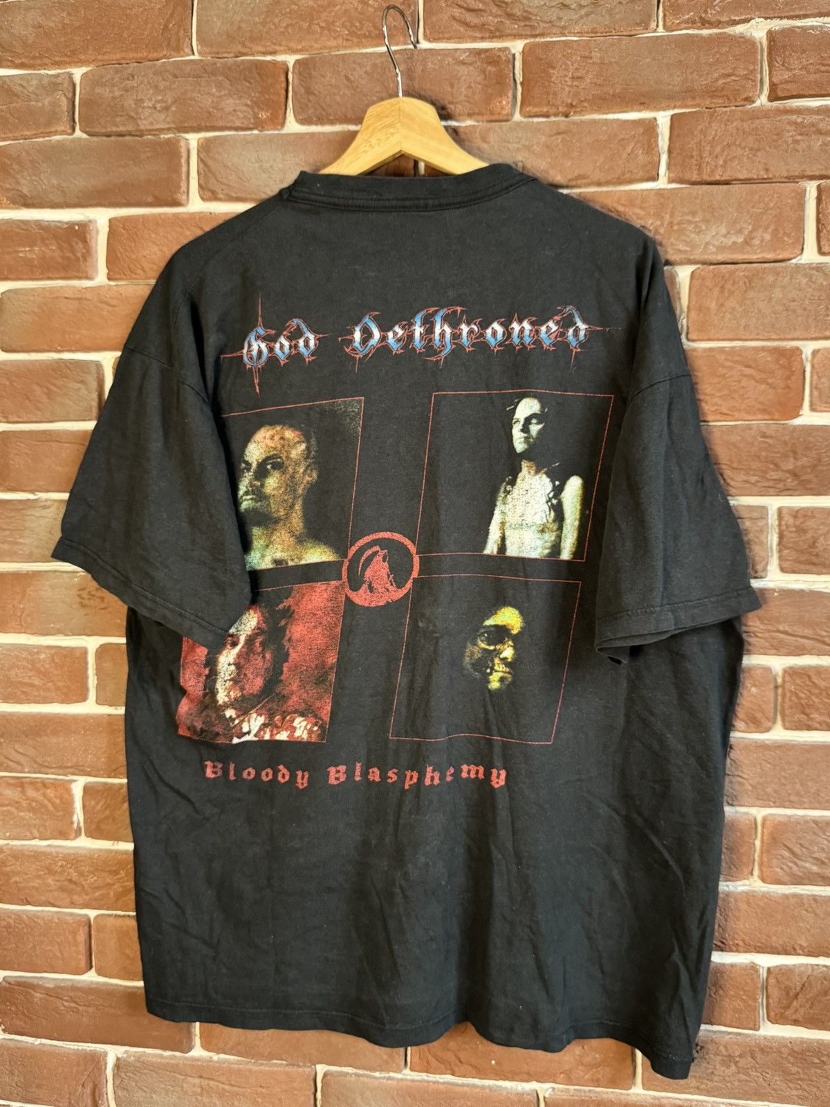 Band Tees Rare Vintage 90s God Dethroned Blasphemy Metal Band Tee XL Size US XL / EU 56 / 4 - 7 Thumbnail