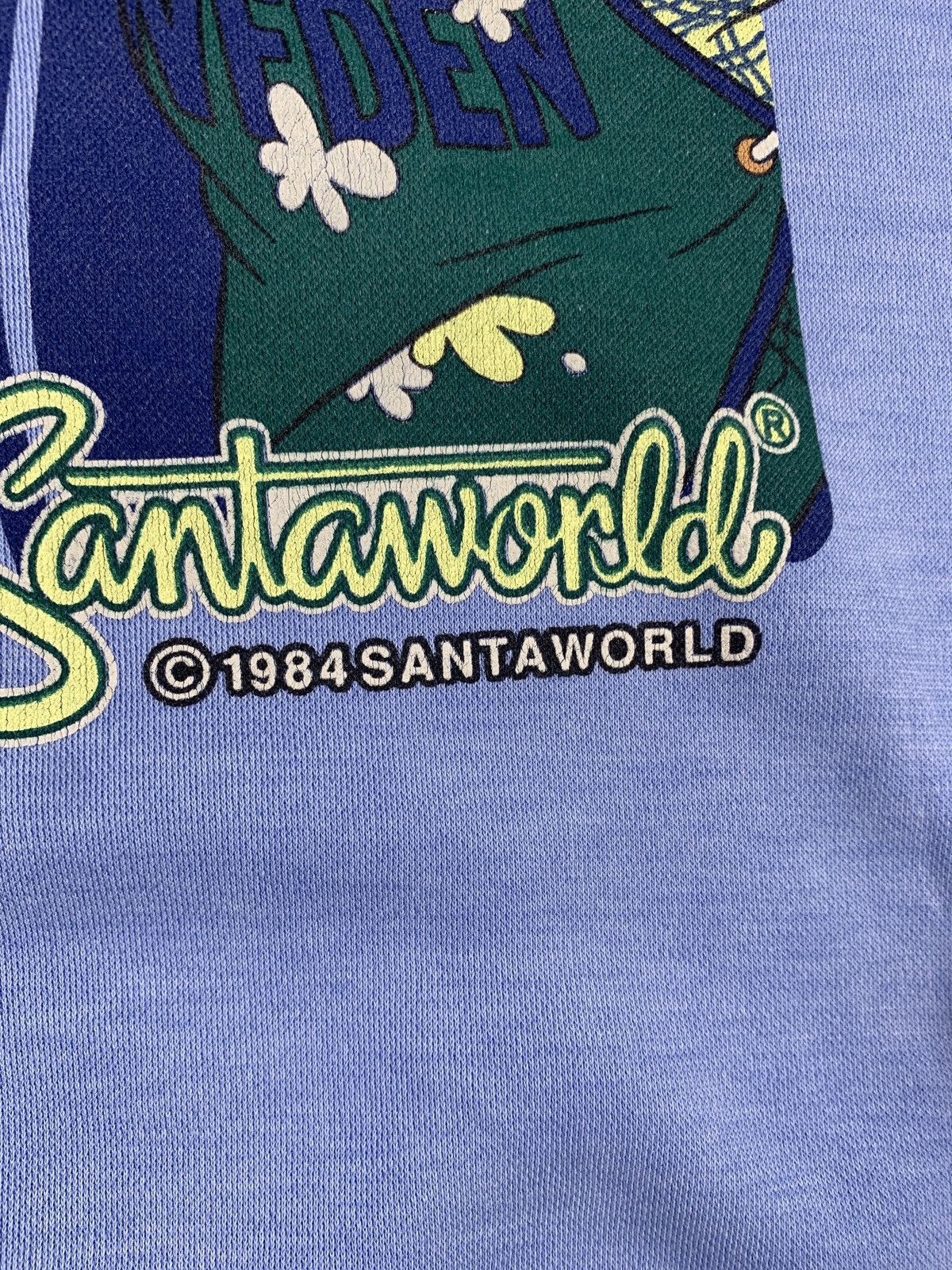 Cartoon Network 1990s Santa World Swedia Baby Blue Big Graphic Crewneck Size US M / EU 48-50 / 2 - 3 Thumbnail
