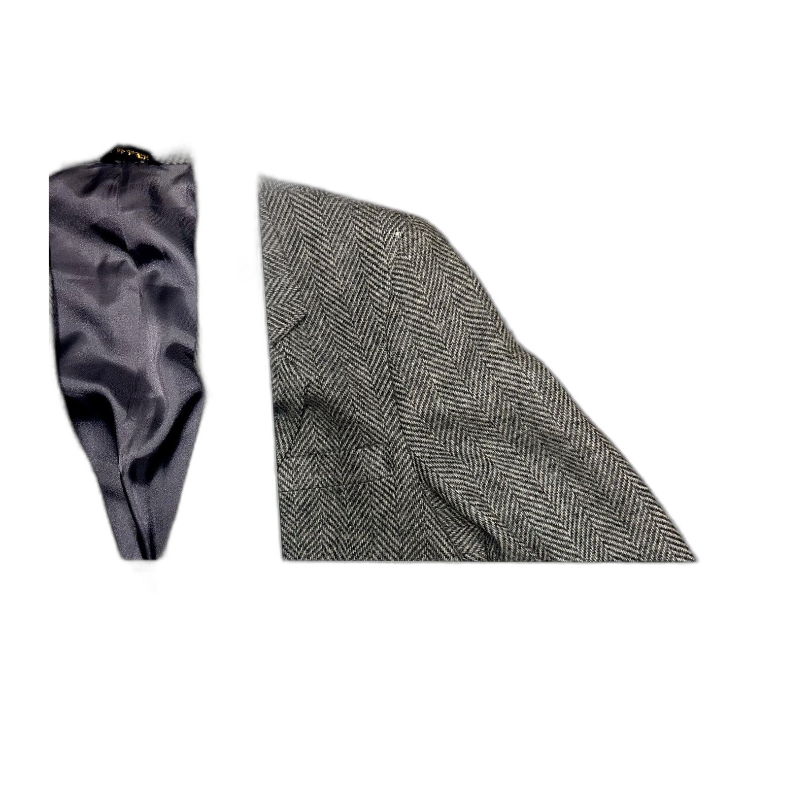 Jordache Jordache Tweed Wool Herring Bone Blazer Sport Coat Mens 40R Size 34S - 7 Thumbnail