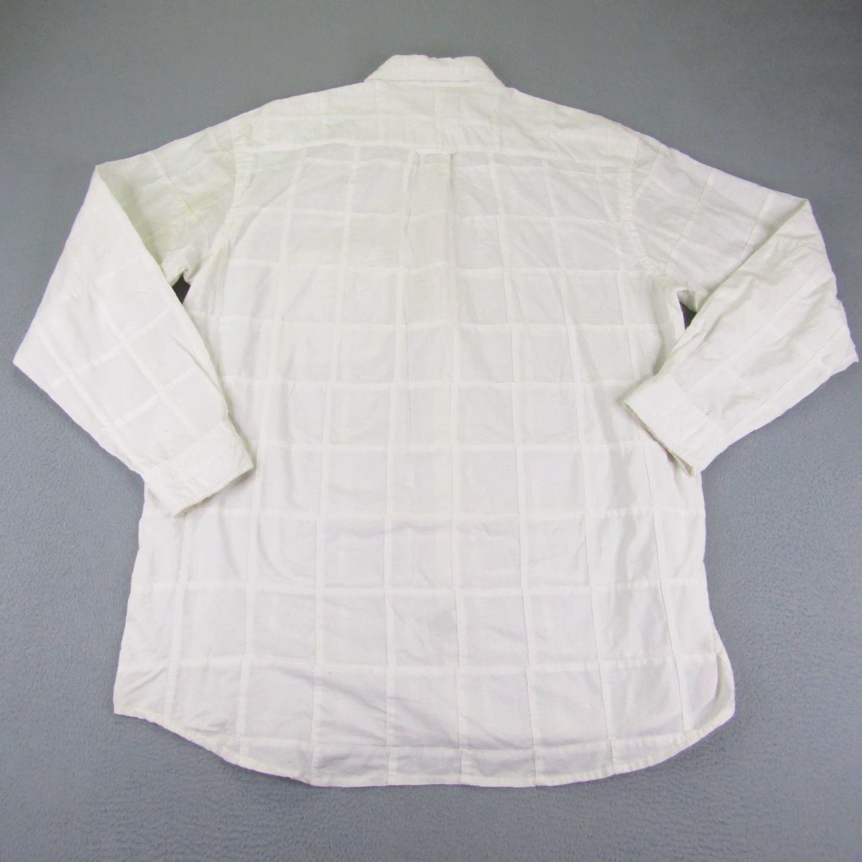 Orvis Orvis Shirt Men L White Plaid Quilted Button Up Outdoor Long Sleeve Cotton Size US L / EU 52-54 / 3 - 6 Thumbnail