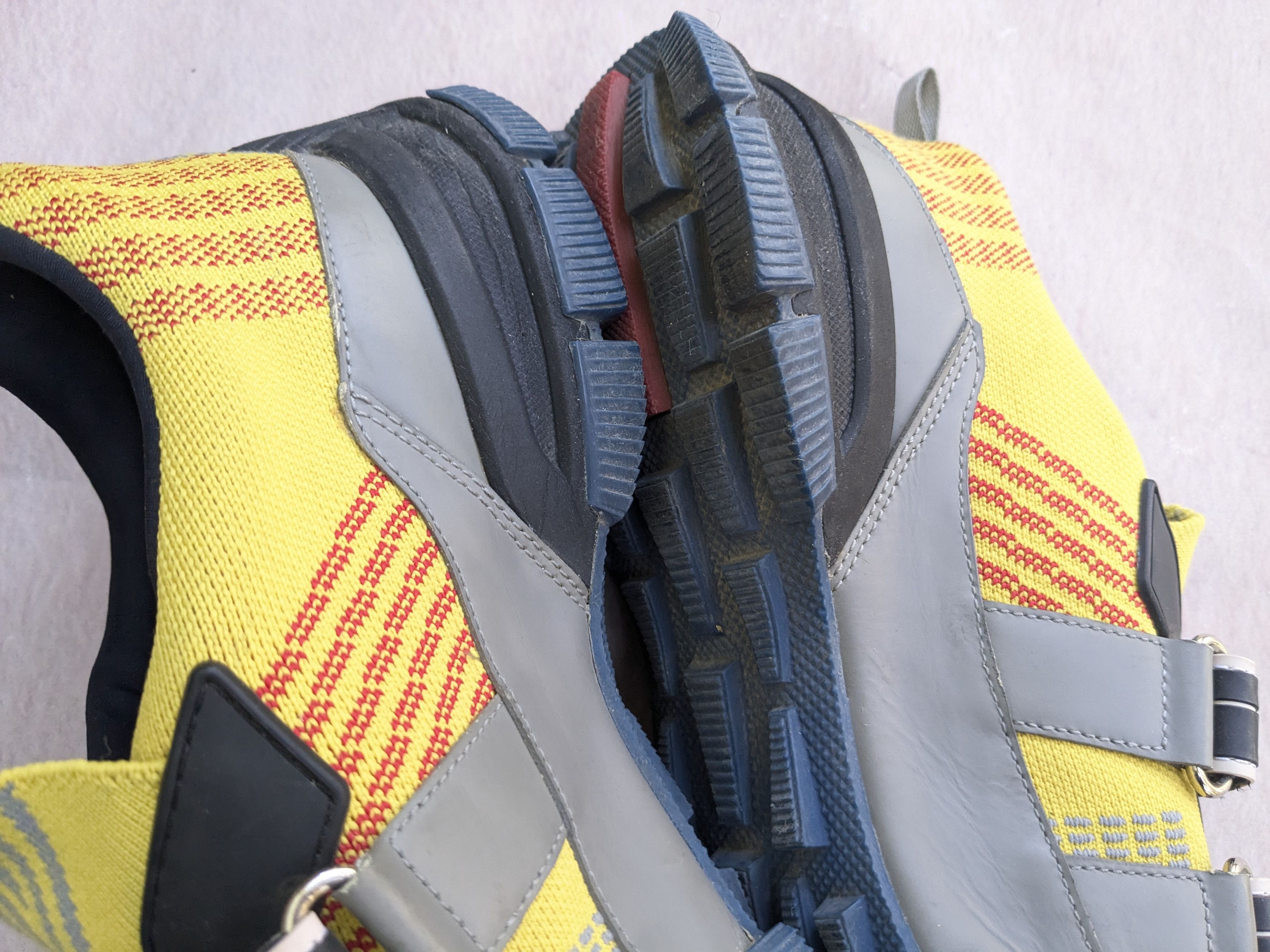 Prada Prada Crossection Sneakers Yellow Gray 9 Size US 9 / EU 42 - 12 Thumbnail