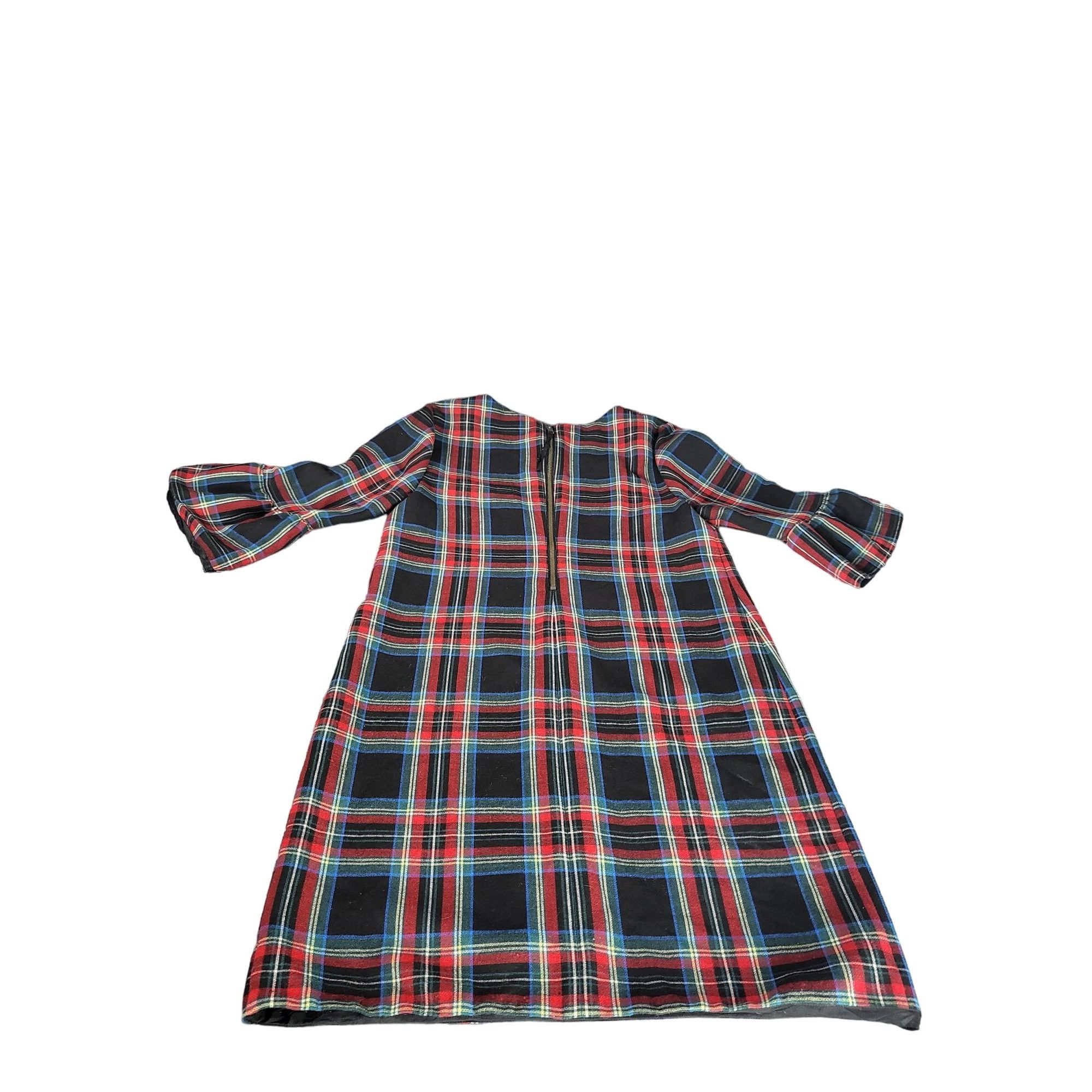 Vineyard Vines Vineyard Vines Jolly Plaid Greenwich Flutter Sleeve Shift Dr Size S / US 4 / IT 40 - 8 Thumbnail
