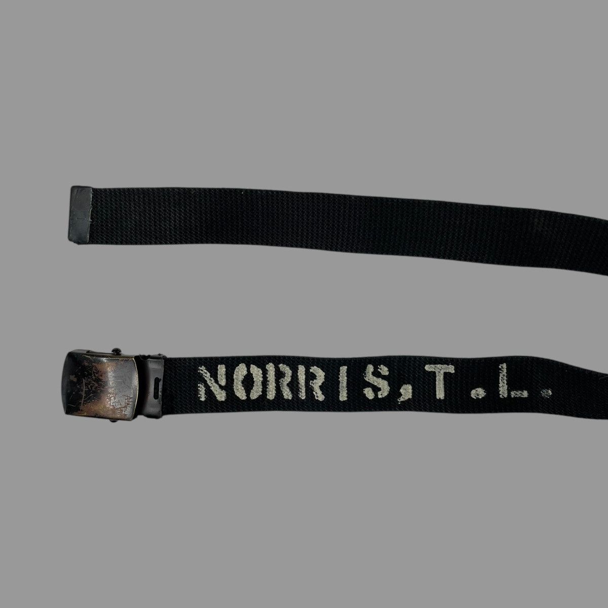 Vintage Vintage 1960s stenciled military belt Size 28 - 1 Thumbnail