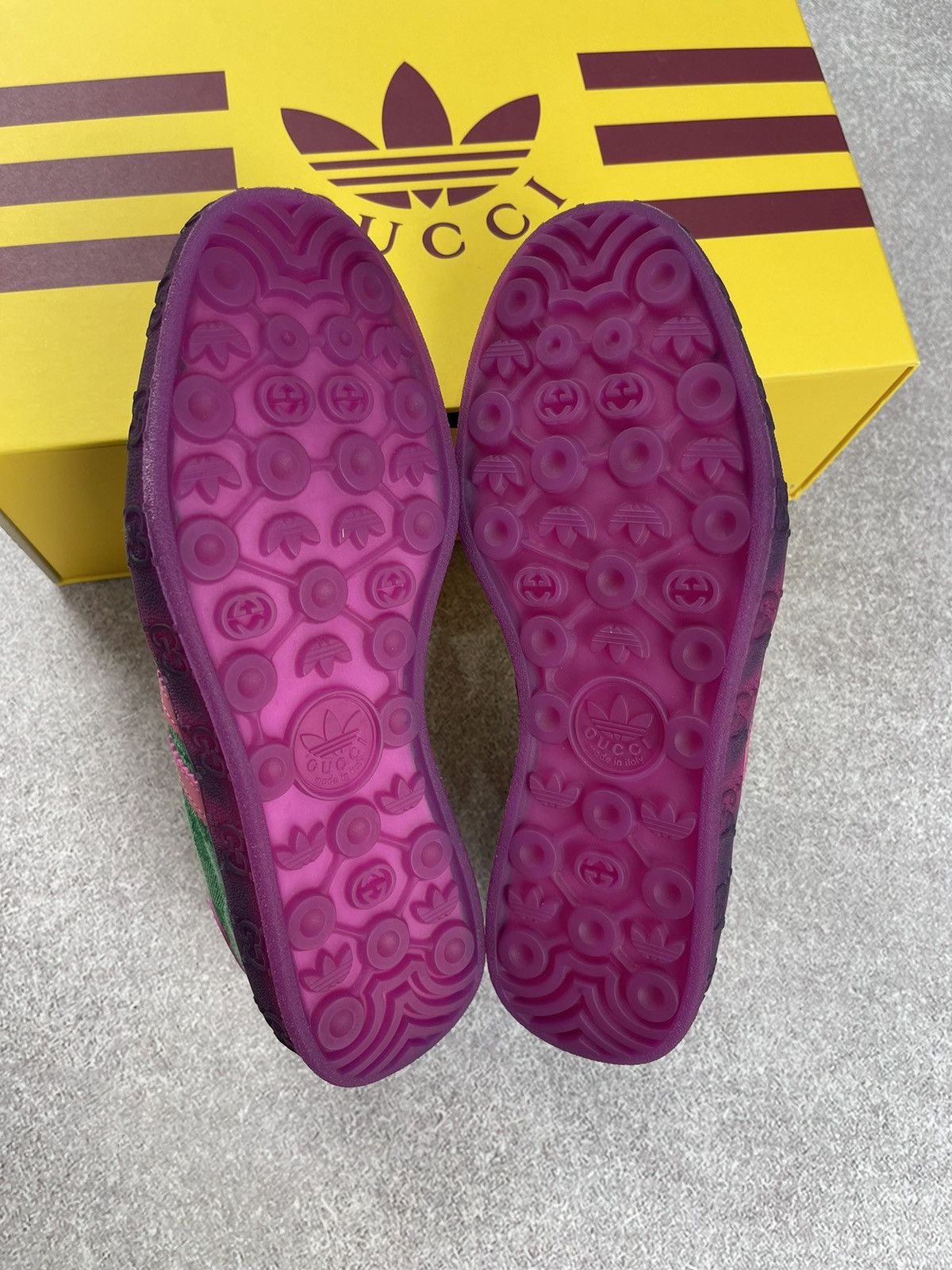 Gucci Adidas x Gucci Gazelle Green GG Monogram Sneakers Size 38 Size US 6.5 / IT 36.5 - 9 Thumbnail